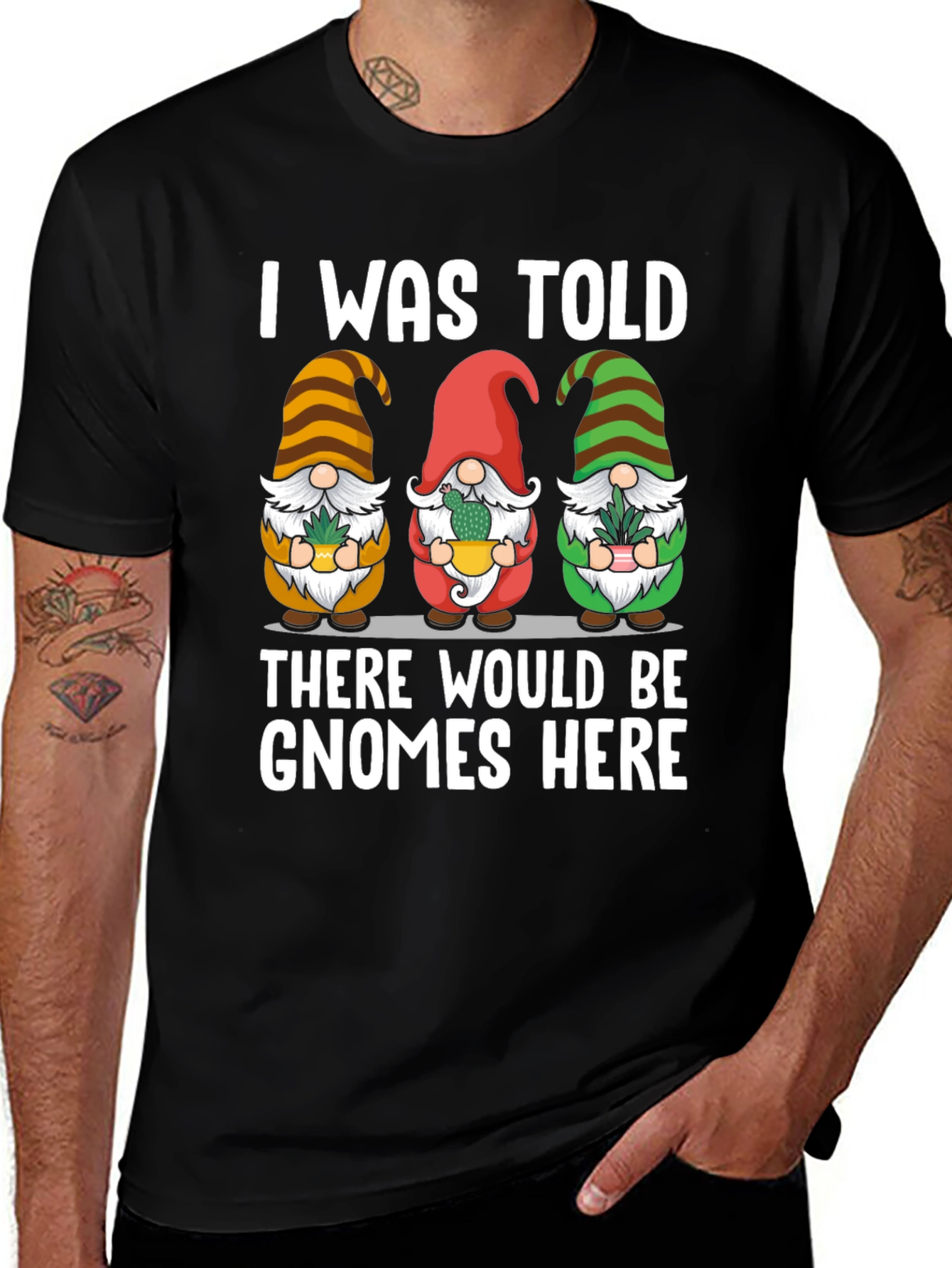 Gnome Here T-Shirt - Funny Garden Lover Tee