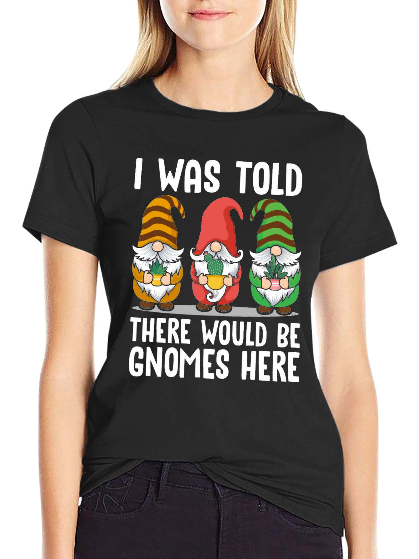 Gnome Here T-Shirt - Funny Garden Lover Tee