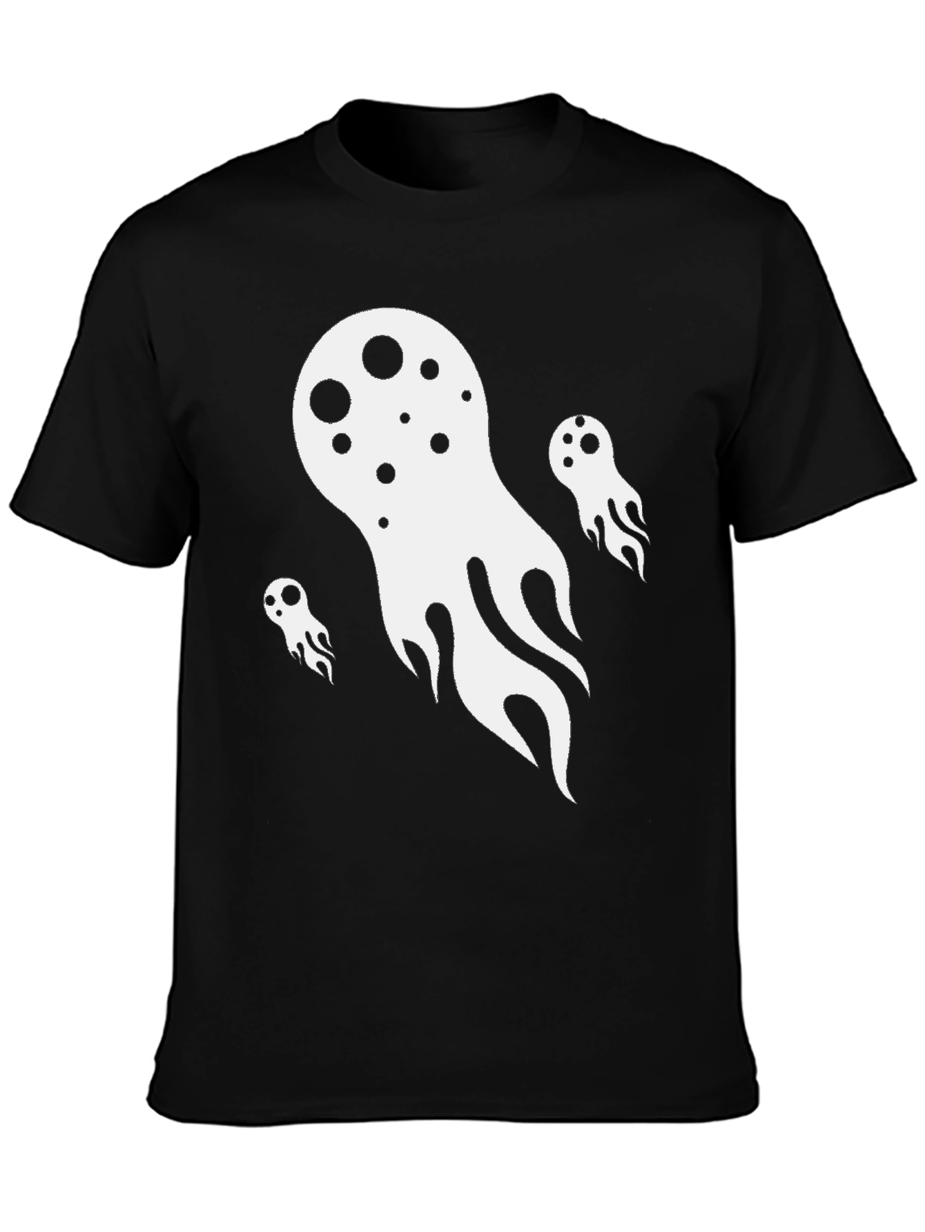 Ghostly Black T-Shirt
