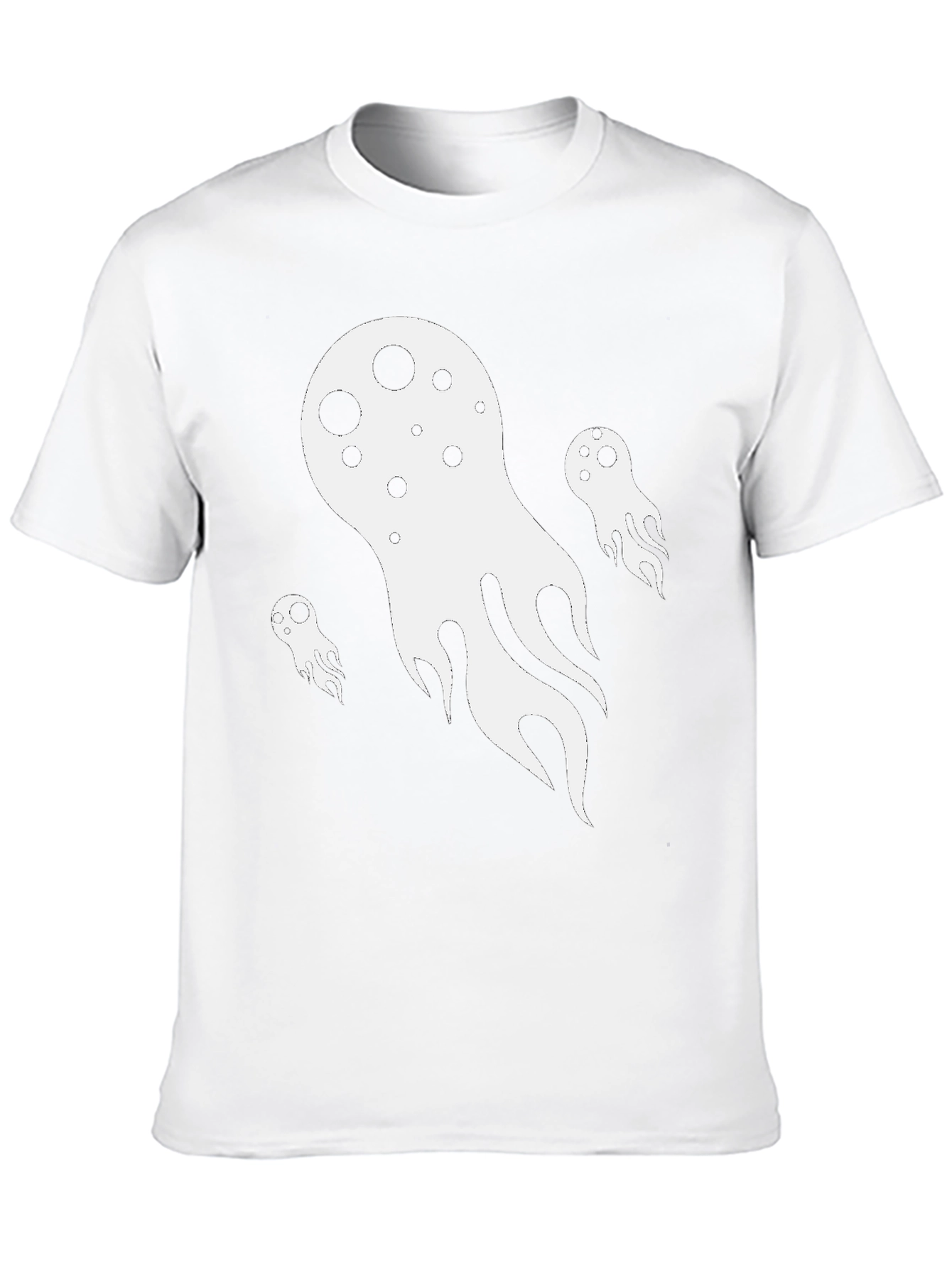 Ghostly Black T-Shirt