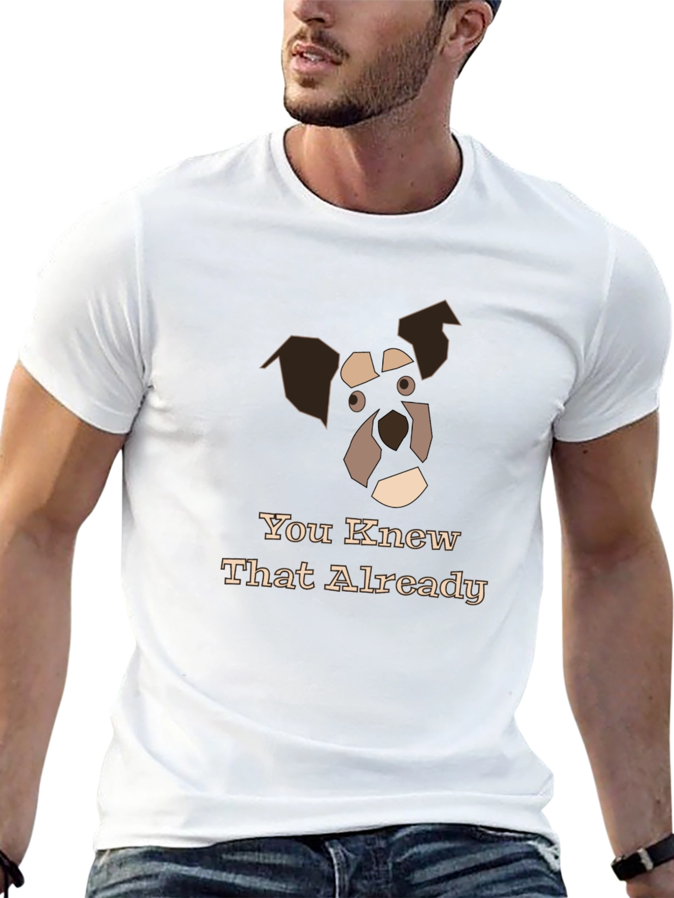 Dog Graphic Black T-Shirt - You Knew That Already