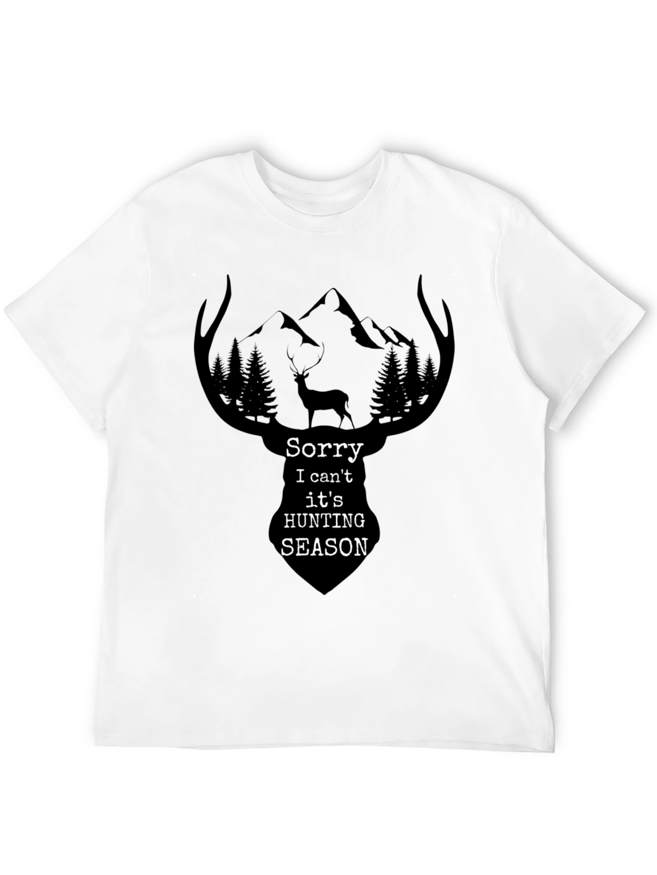 Hunting Season Graphic Tee - Mens Black T-Shirt
