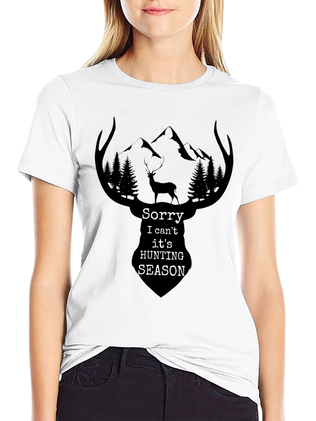 Hunting Season Graphic Tee - Mens Black T-Shirt