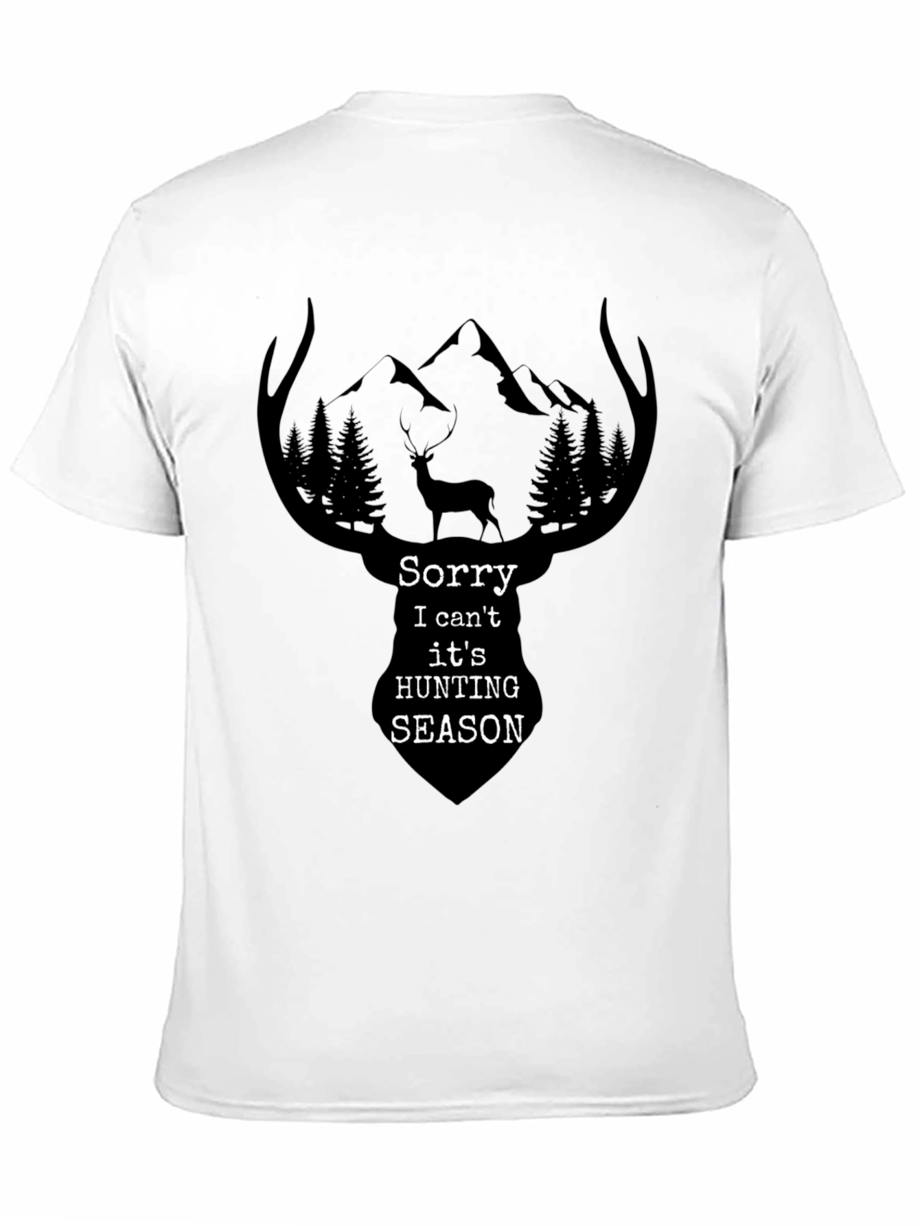 Hunting Season Graphic Tee - Mens Black T-Shirt