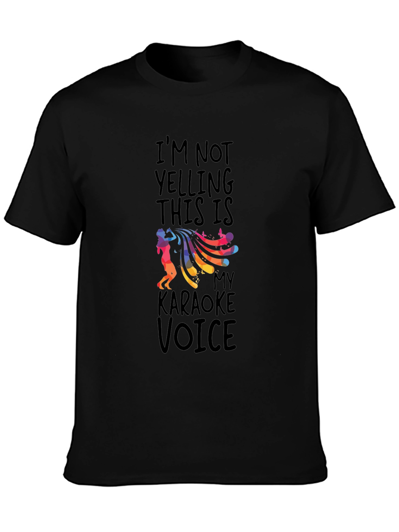 Karaoke Voice Graphic Tee - Black