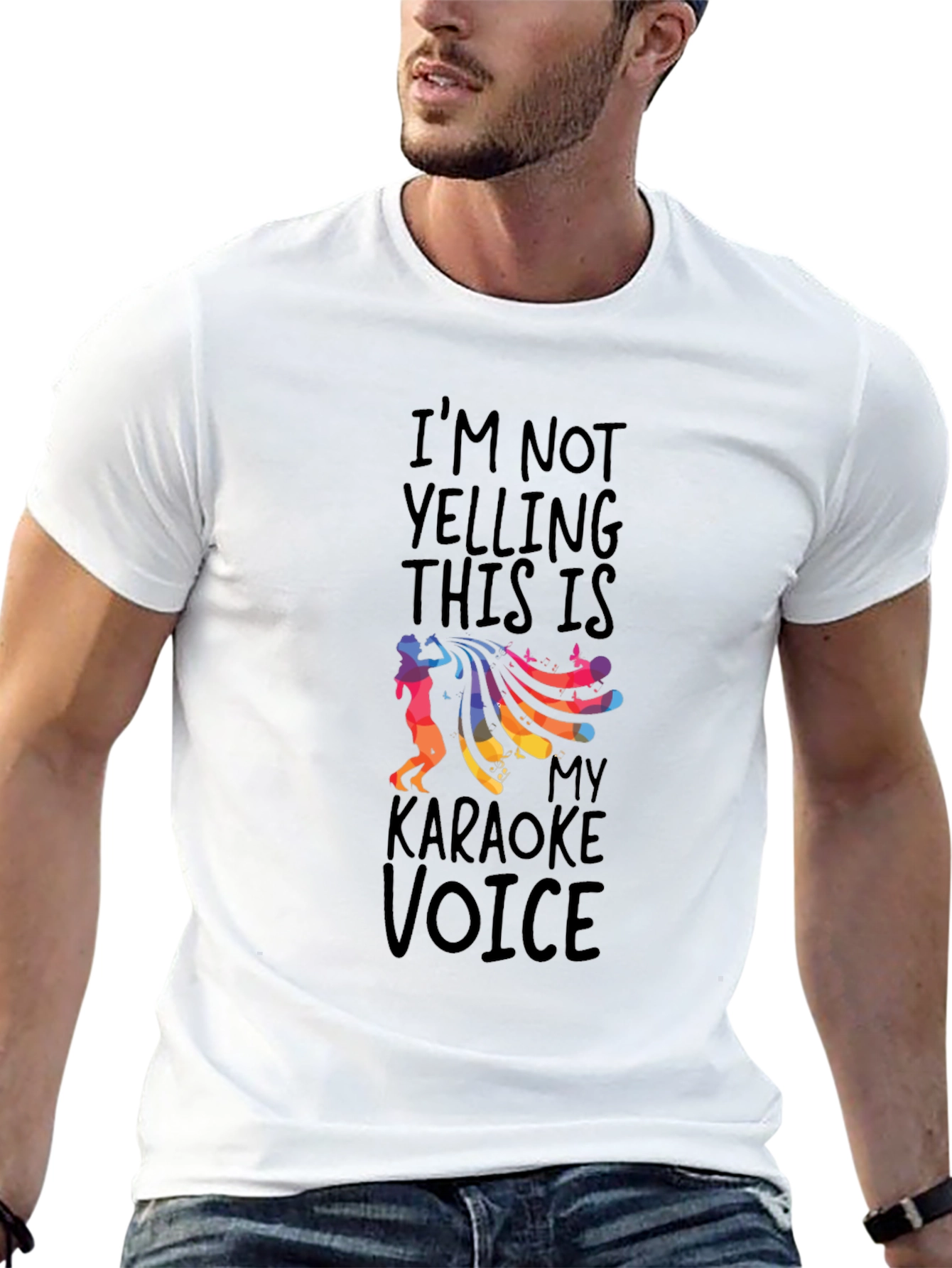 Karaoke Voice Graphic Tee - Black