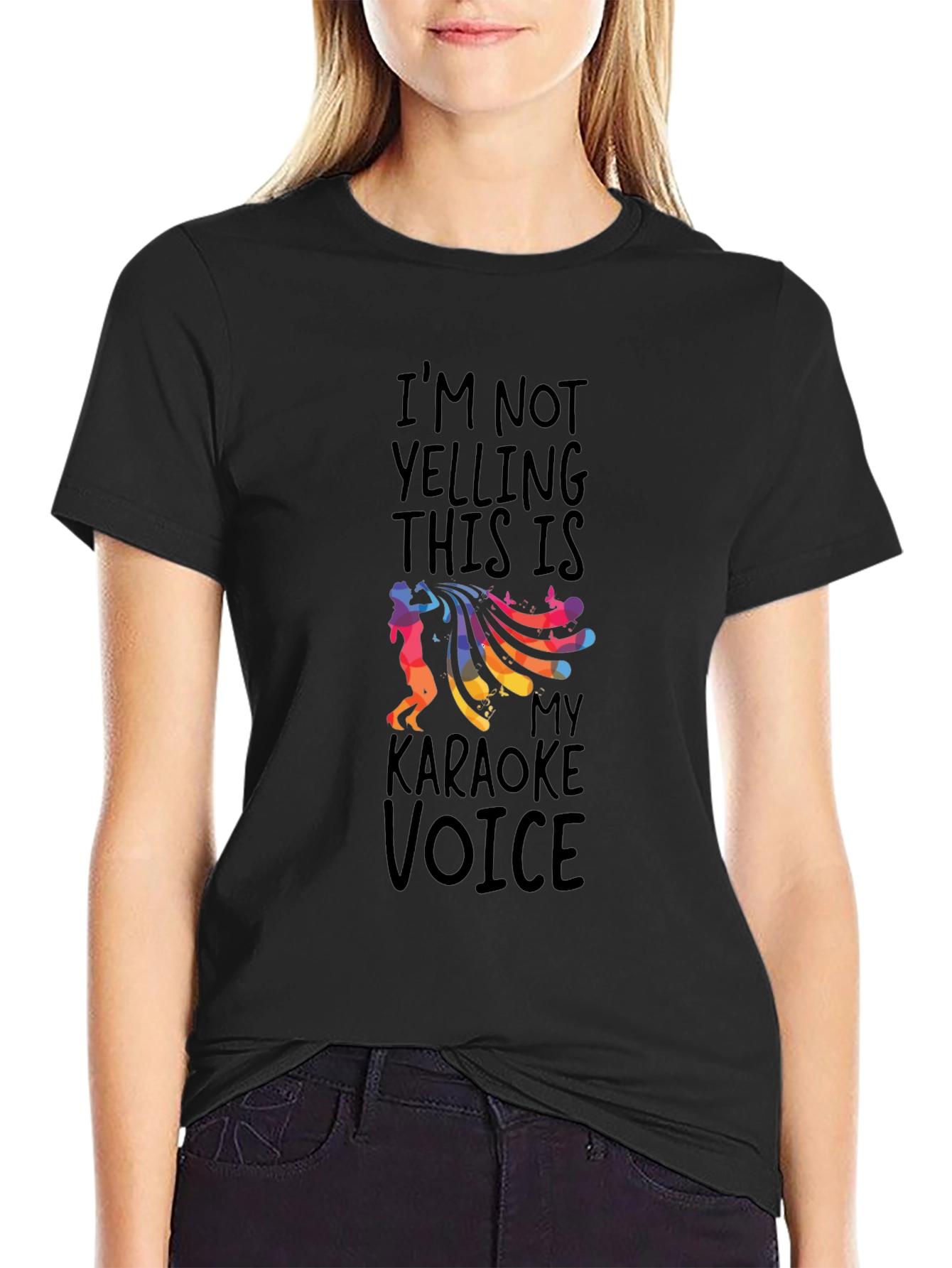 Karaoke Voice Graphic Tee - Black