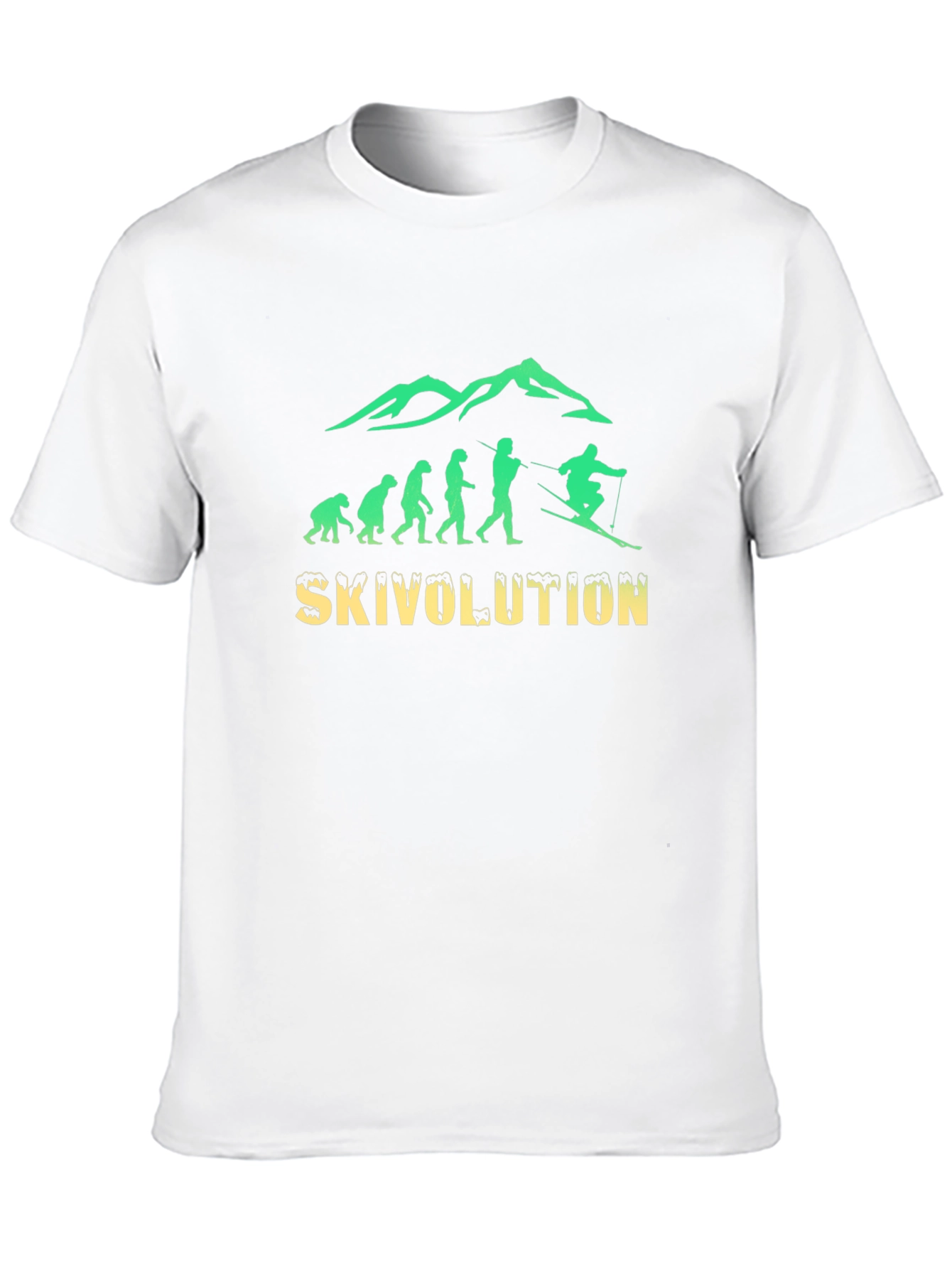 Skivolution T-Shirt: Evolution of Skiing