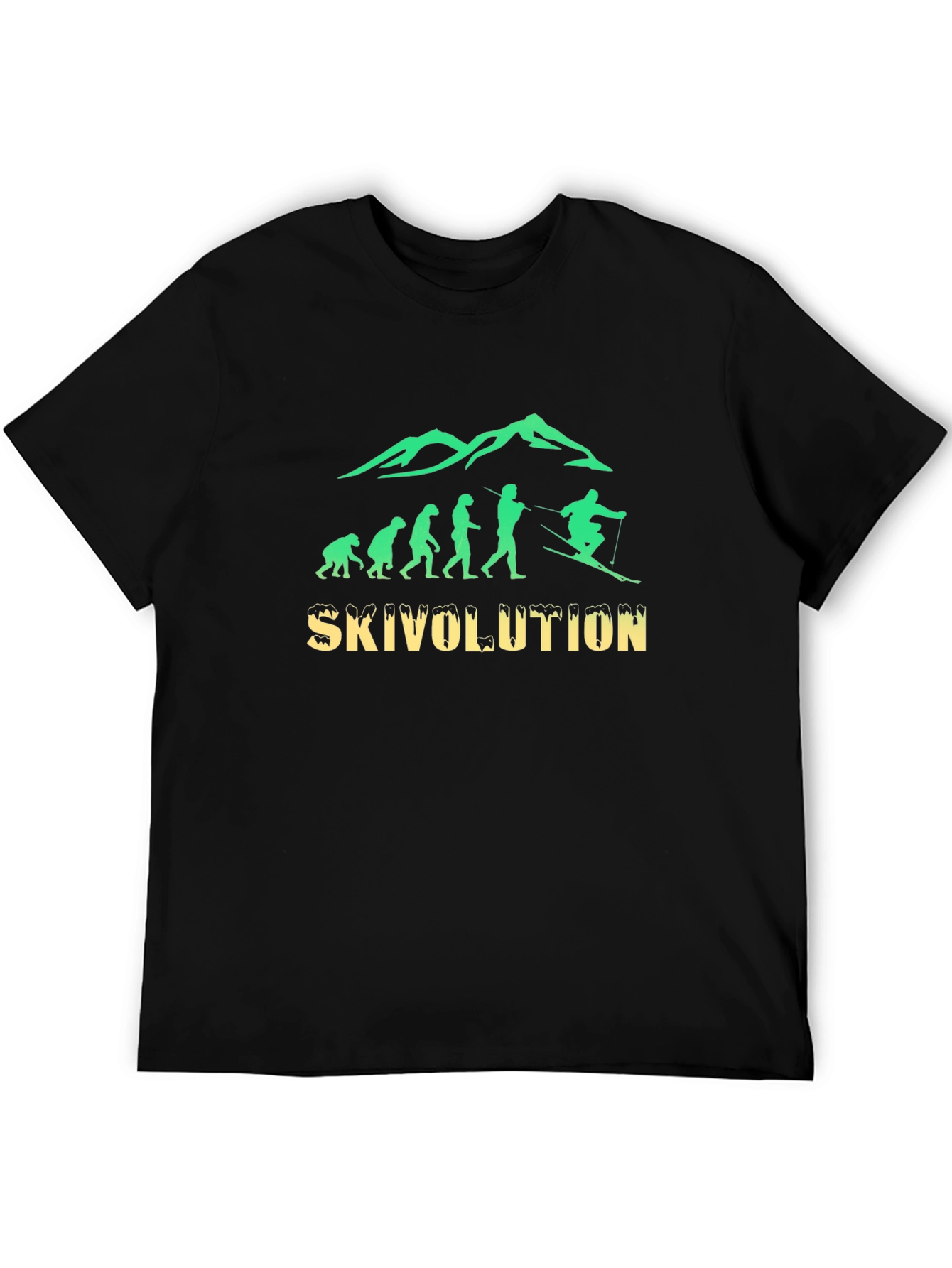 Skivolution T-Shirt: Evolution of Skiing