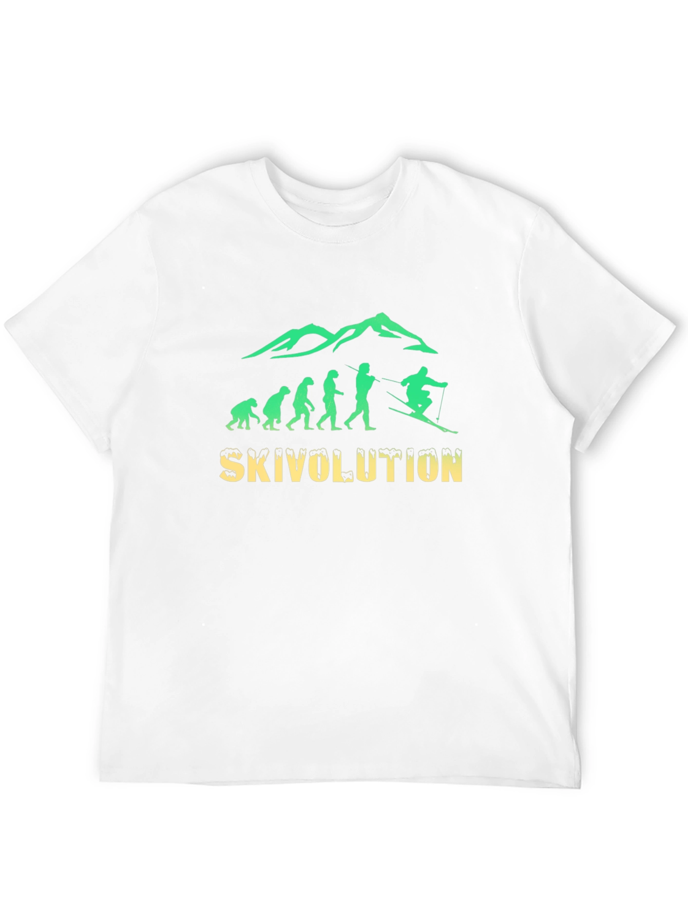 Skivolution T-Shirt: Evolution of Skiing
