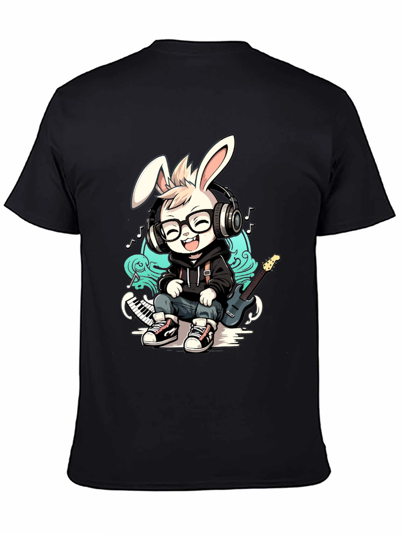 Cool Bunny Musician T-Shirt
