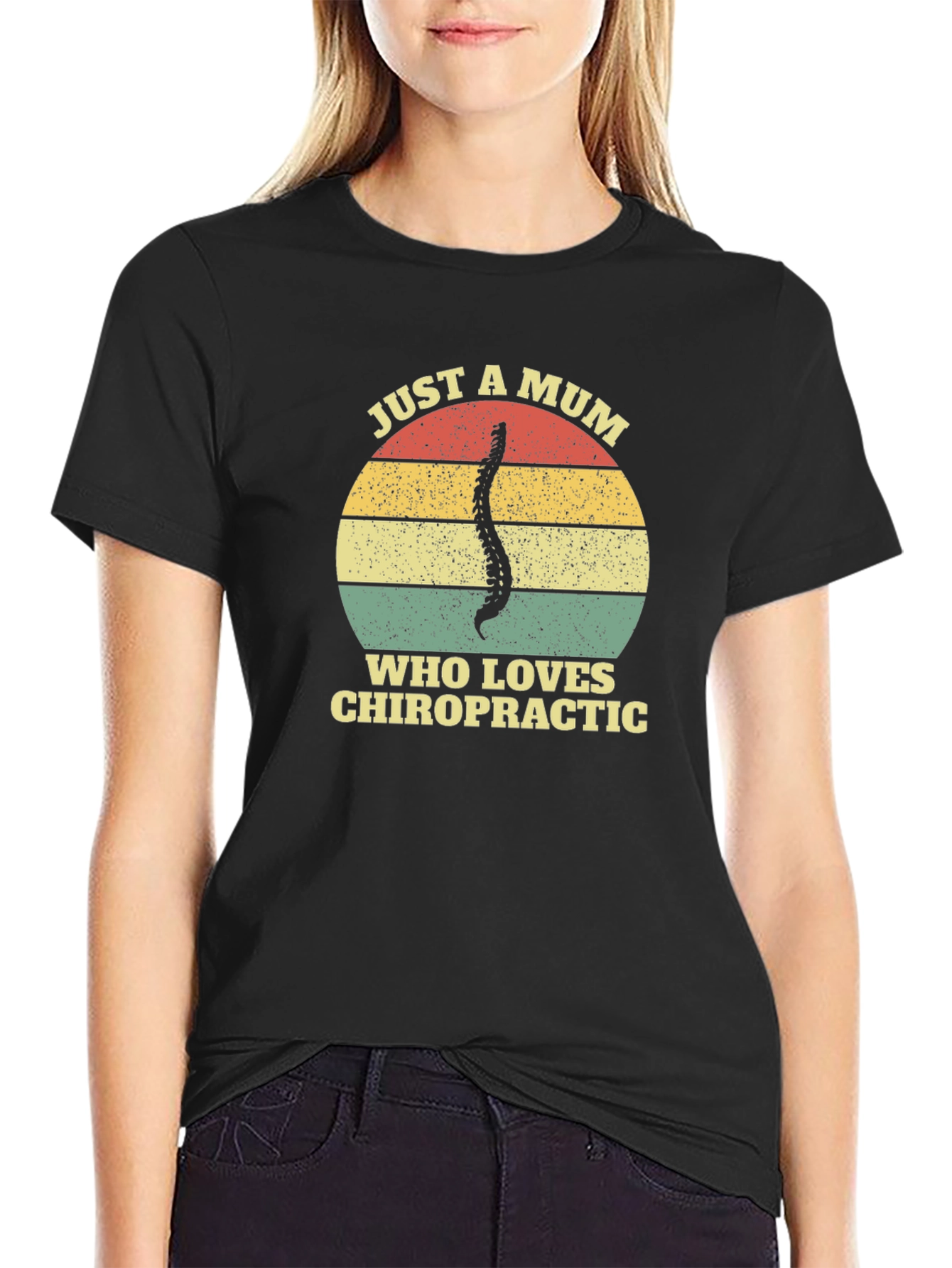 Chiropractic Mum T-Shirt - Spine Graphic Tee