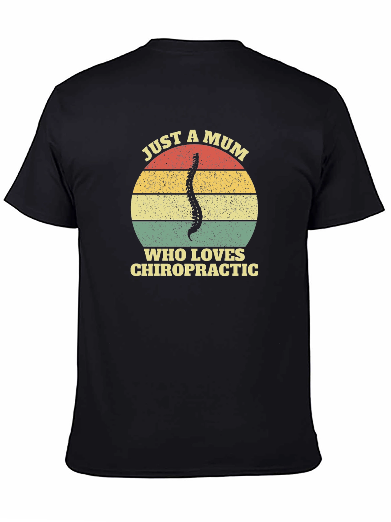 Chiropractic Mum T-Shirt - Spine Graphic Tee