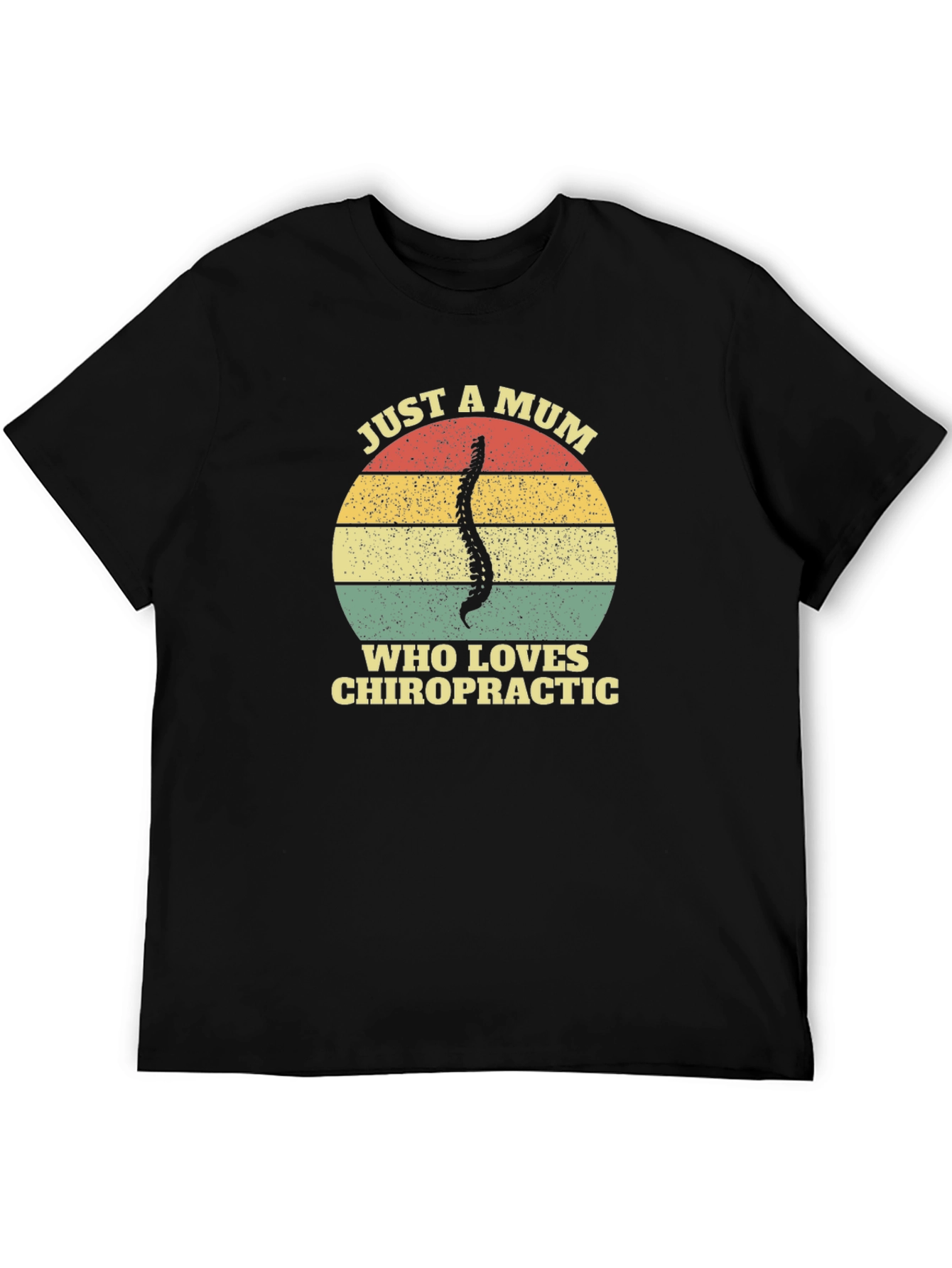 Chiropractic Mum T-Shirt - Spine Graphic Tee