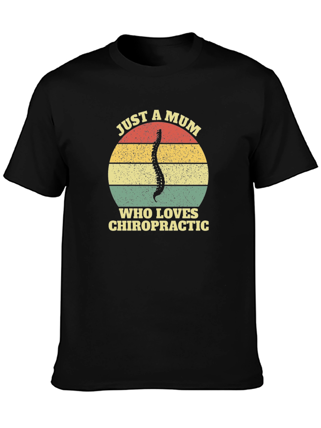 Chiropractic Mum T-Shirt - Spine Graphic Tee