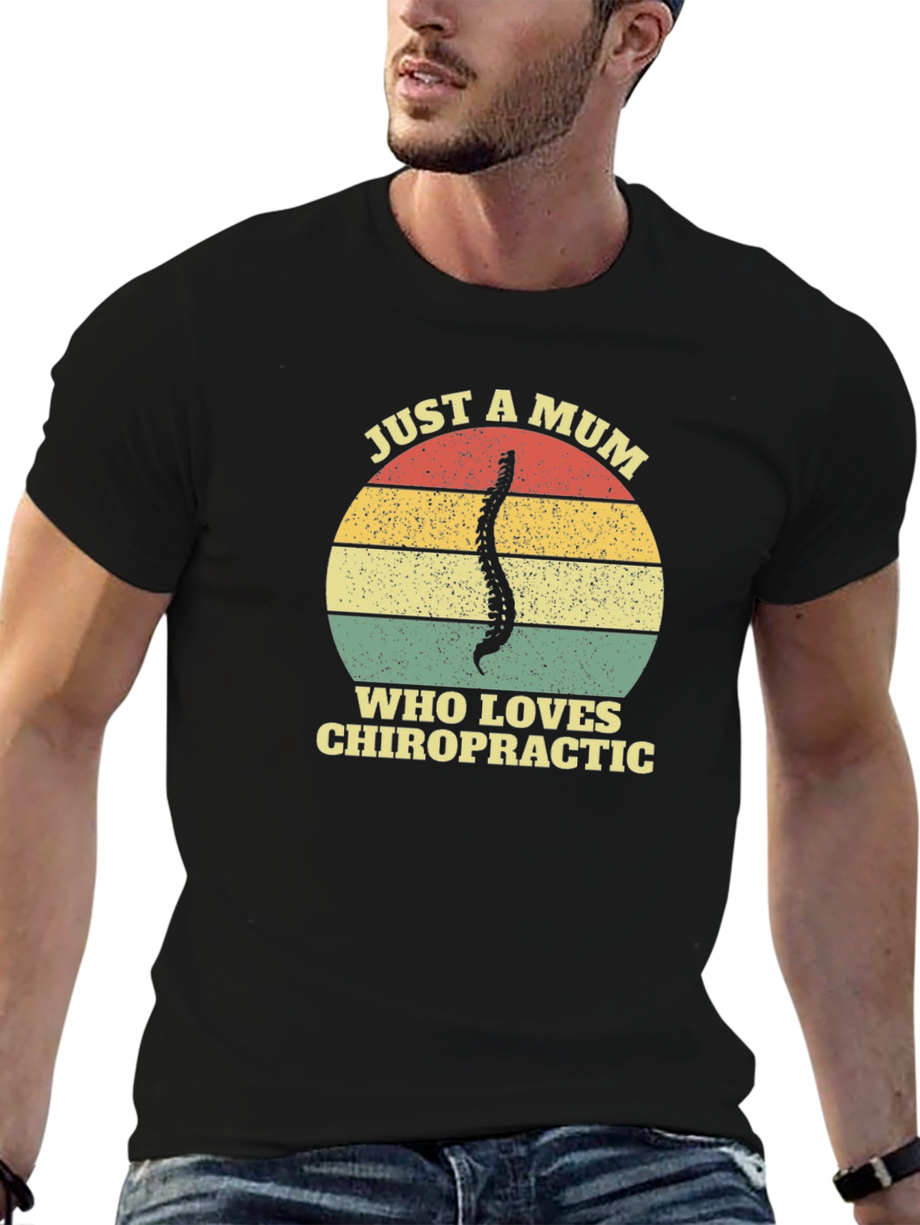Chiropractic Mum T-Shirt - Spine Graphic Tee