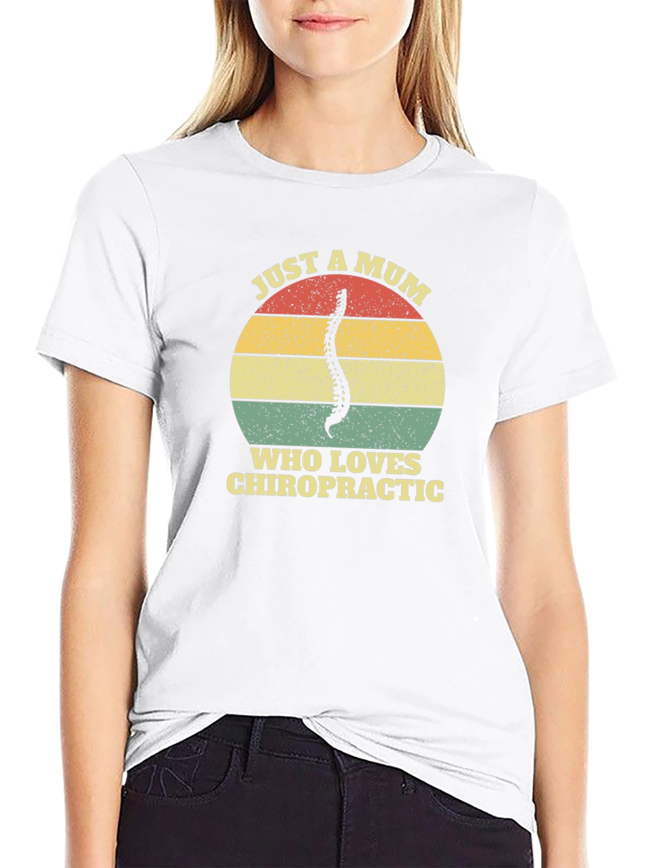 Chiropractic Mum T-Shirt - Spine Graphic Tee