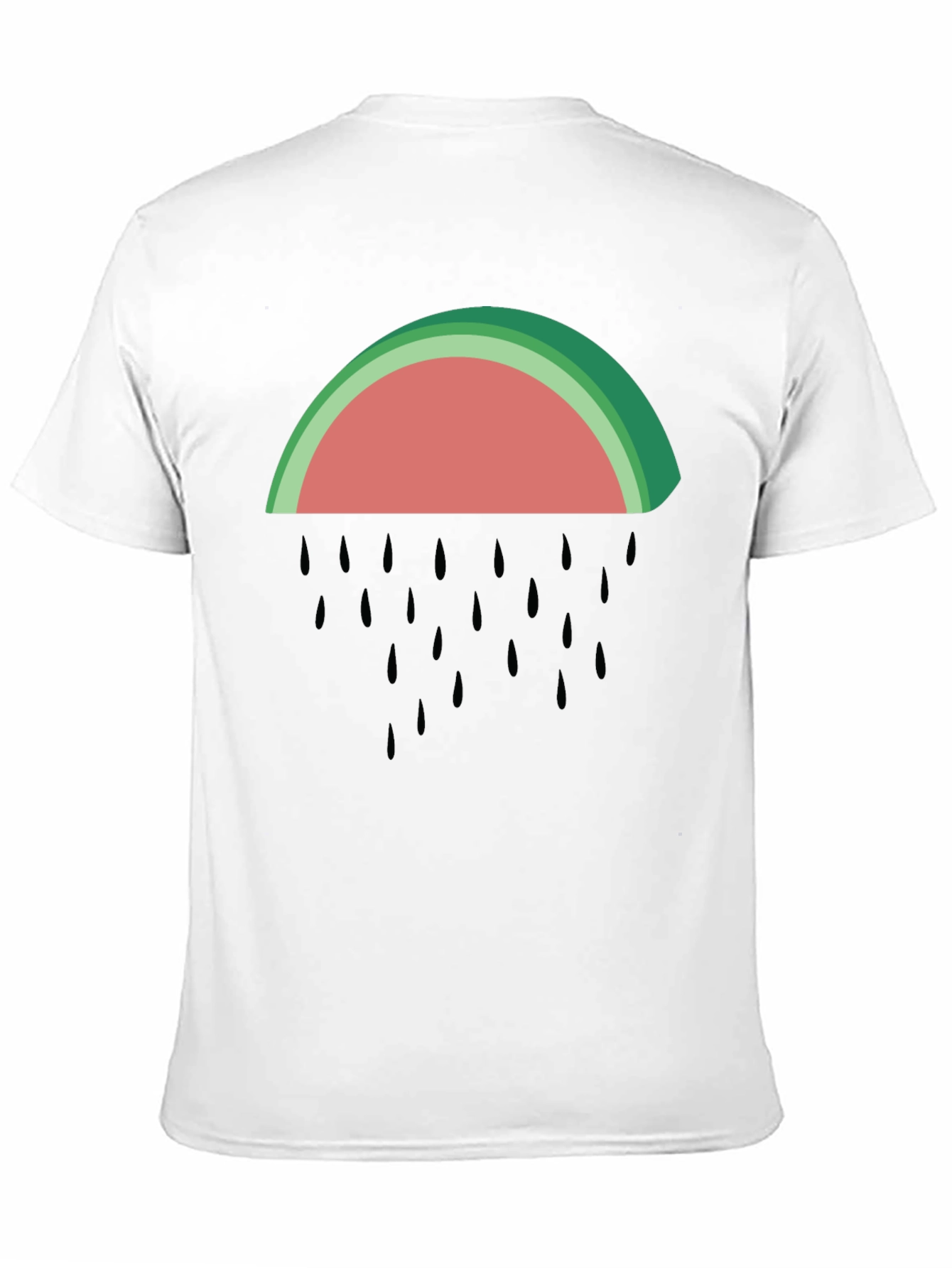 Watermelon Rain Graphic Tee - Summer Fun!