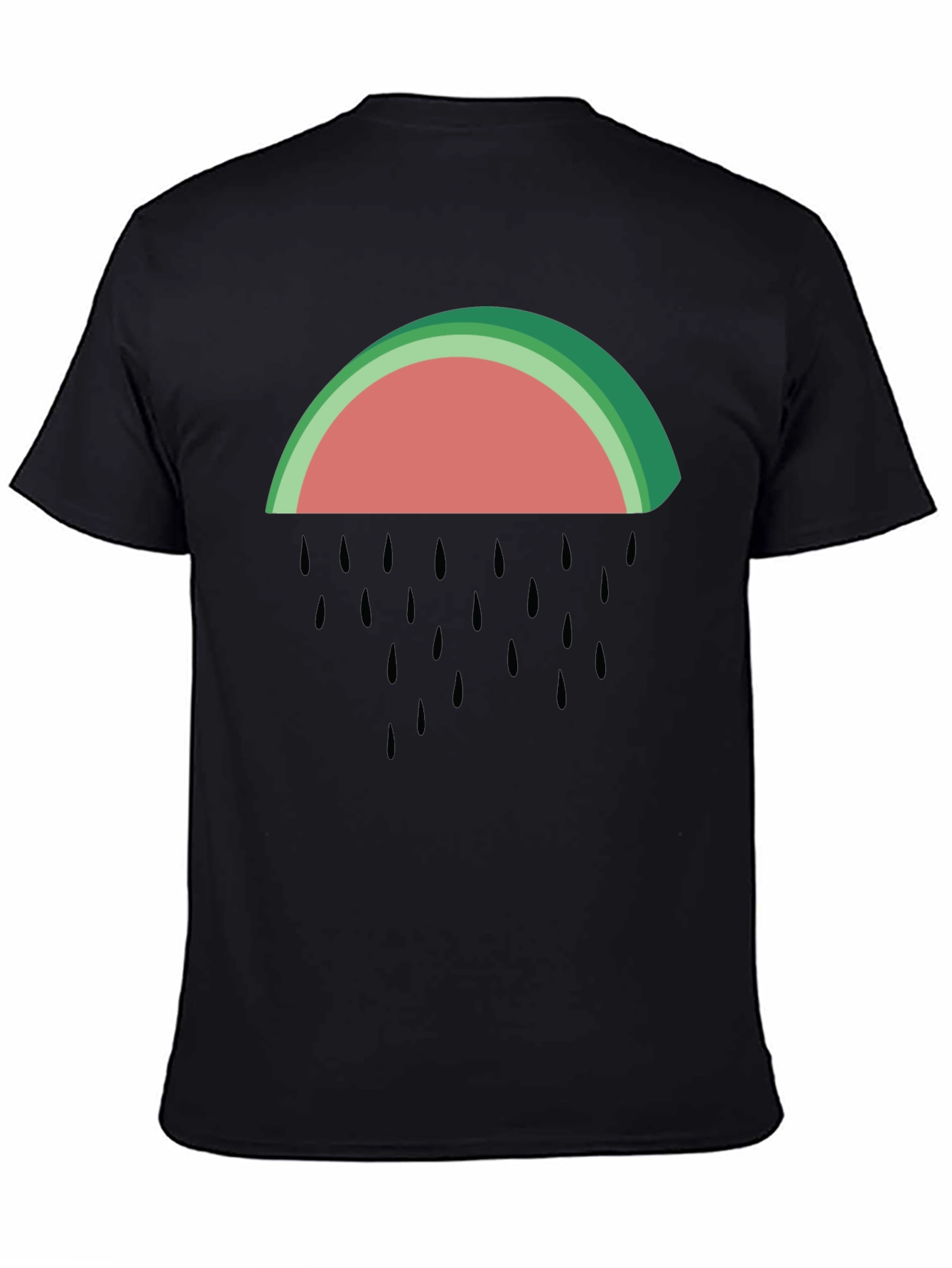 Watermelon Rain Graphic Tee - Summer Fun!
