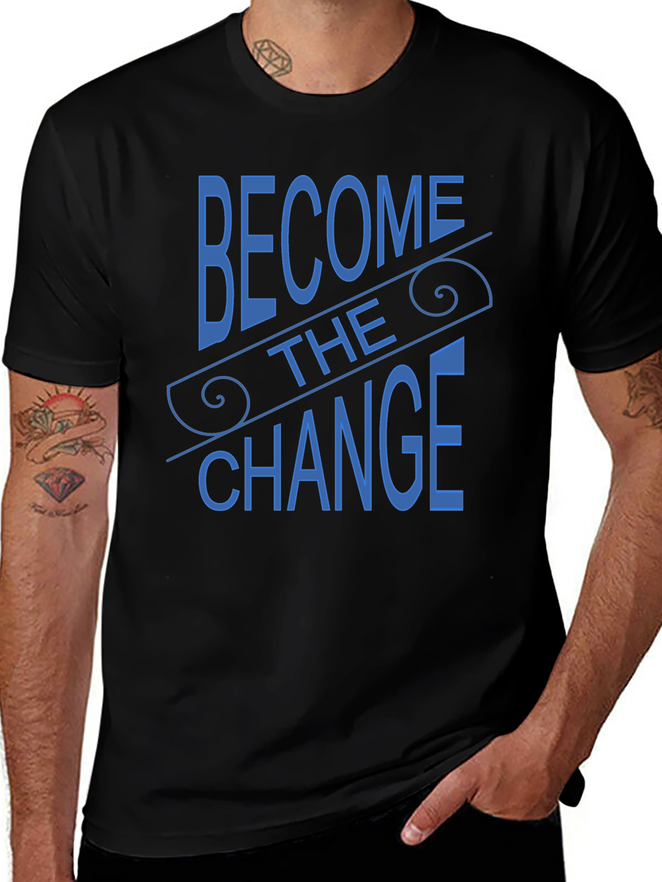 Become the Change Graphic Tee - Black