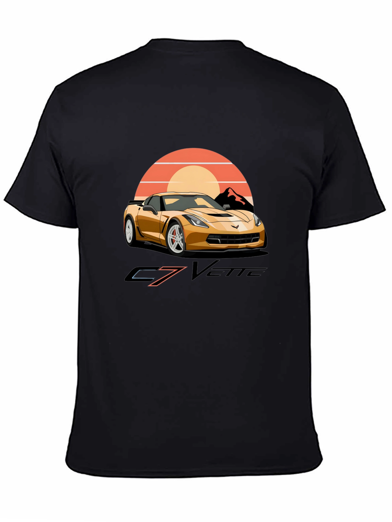 C7 Vette Graphic T-Shirt - Retro Car Design