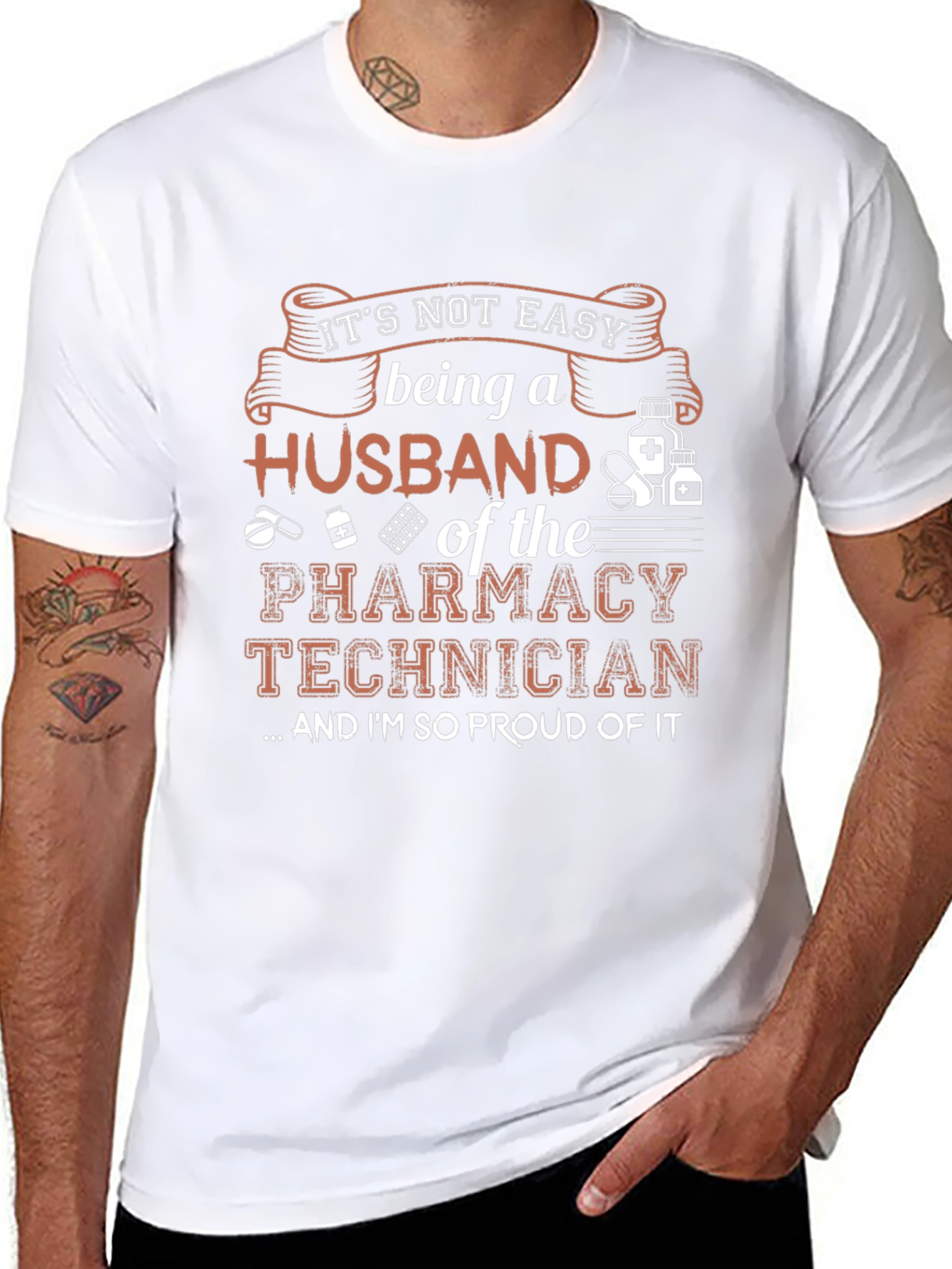 Husband of Pharmacy Tech T-Shirt