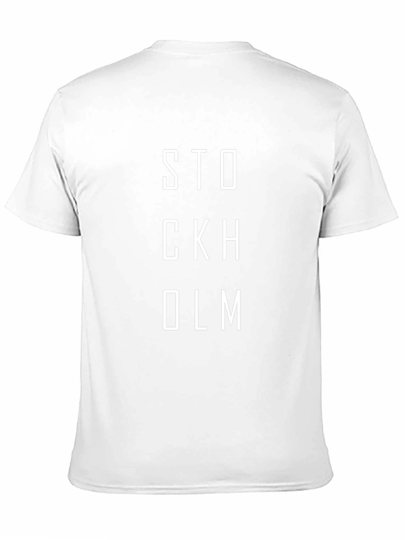 Stockholm Graphic Tee - Black Cotton Blend T-Shirt