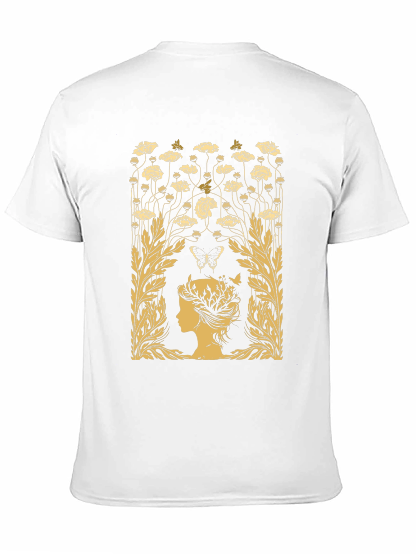 Floral Silhouette Graphic T-Shirt