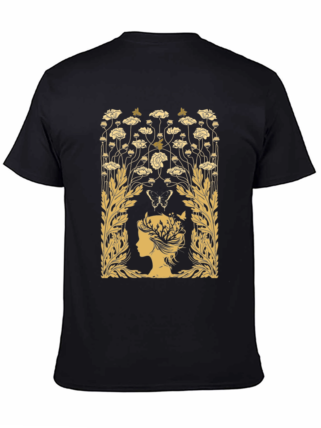 Floral Silhouette Graphic T-Shirt