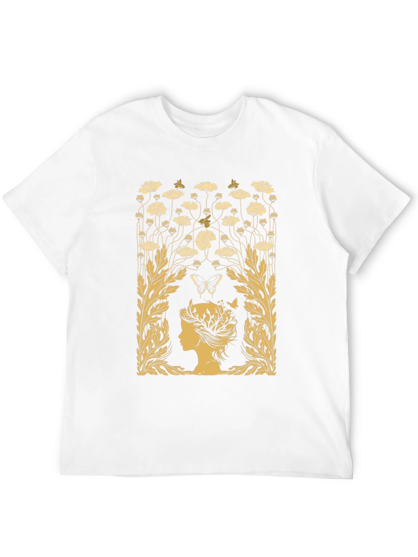 Floral Silhouette Graphic T-Shirt