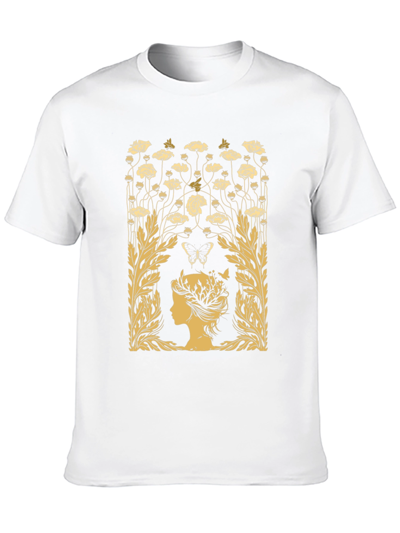 Floral Silhouette Graphic T-Shirt