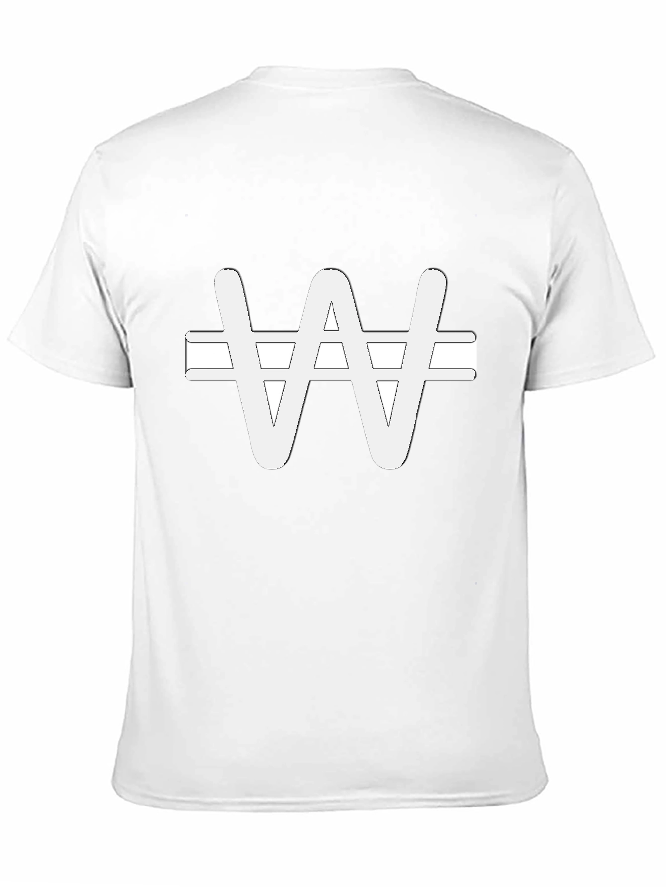 Won Symbol T-Shirt - Black Unisex