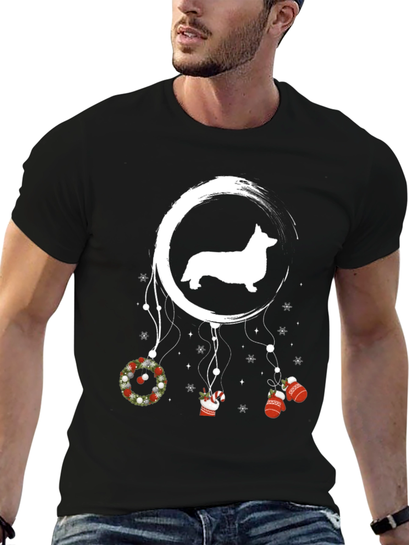 Corgi Christmas Dreamcatcher Tee