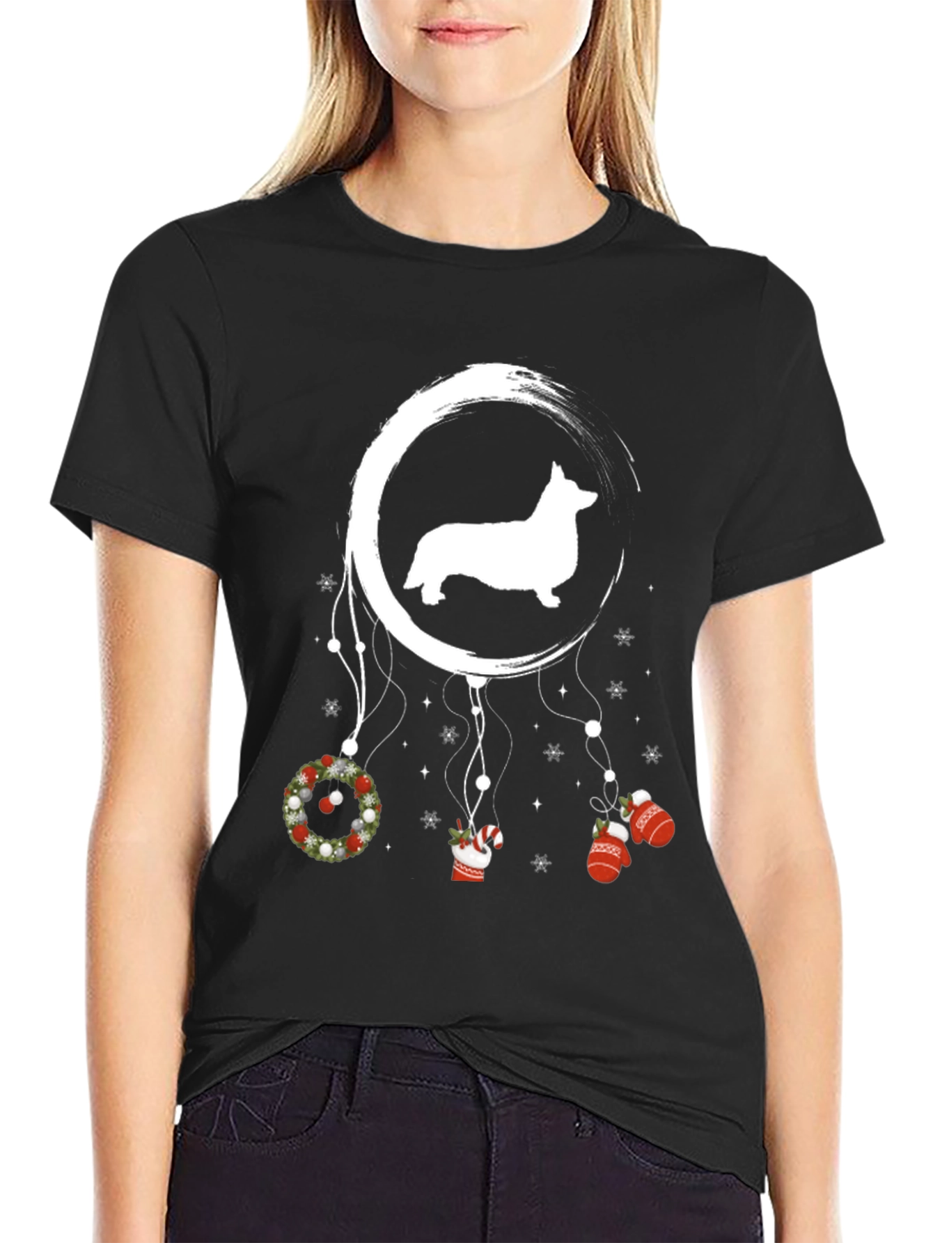 Corgi Christmas Dreamcatcher Tee