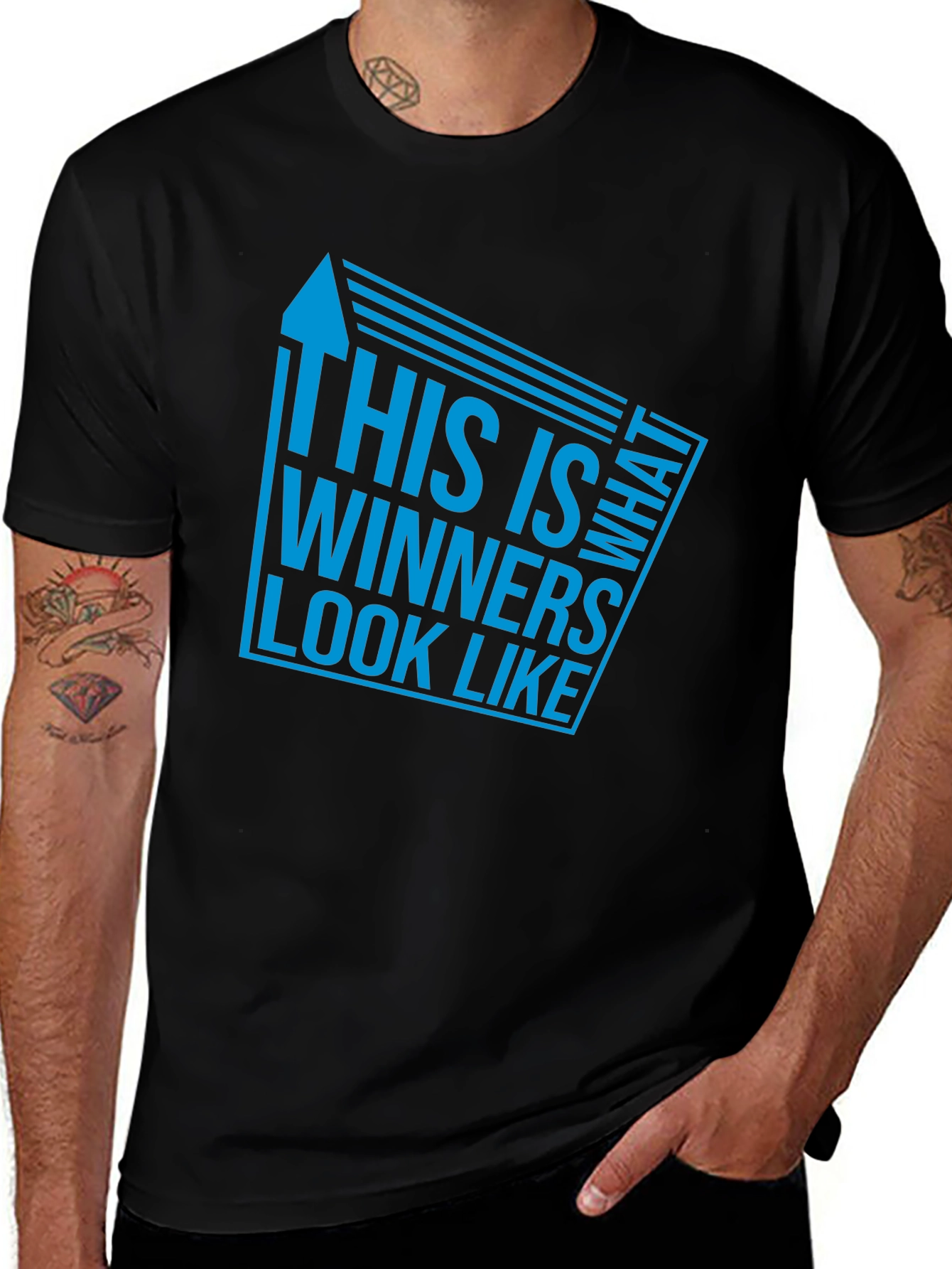 Winners Look Like This Black T-Shirt