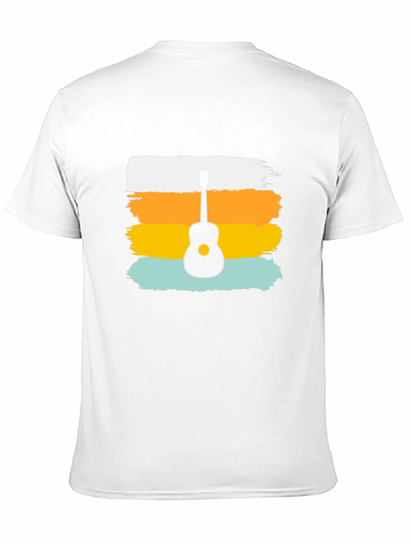 Retro Guitar Silhouette Tee - Cool Graphic Design