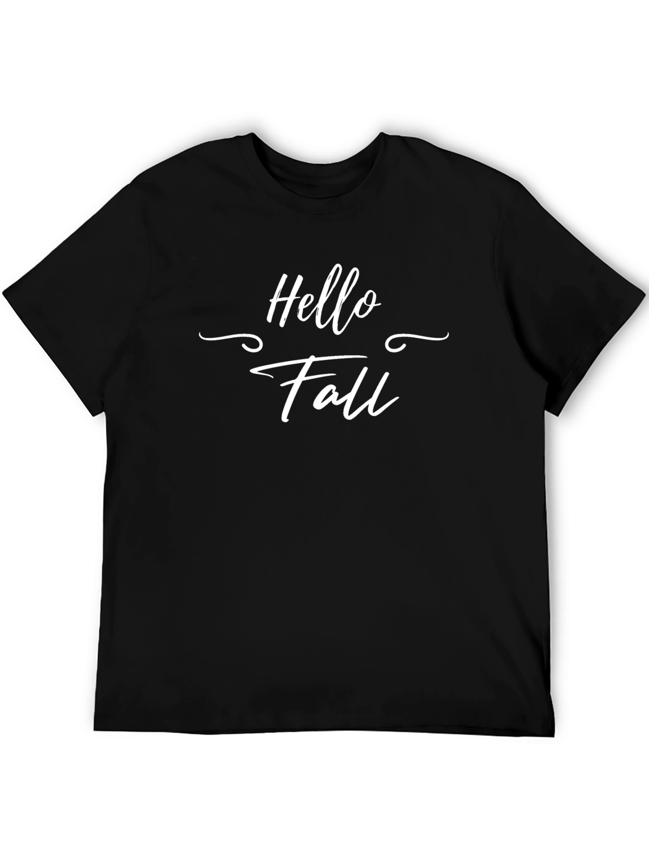 Hello Fall Black T-Shirt