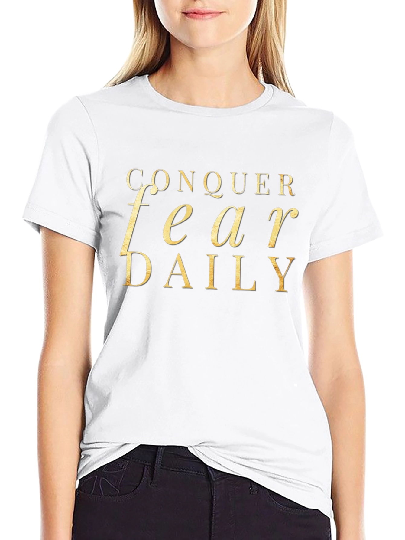 Conquer Fear Daily Graphic T-Shirt