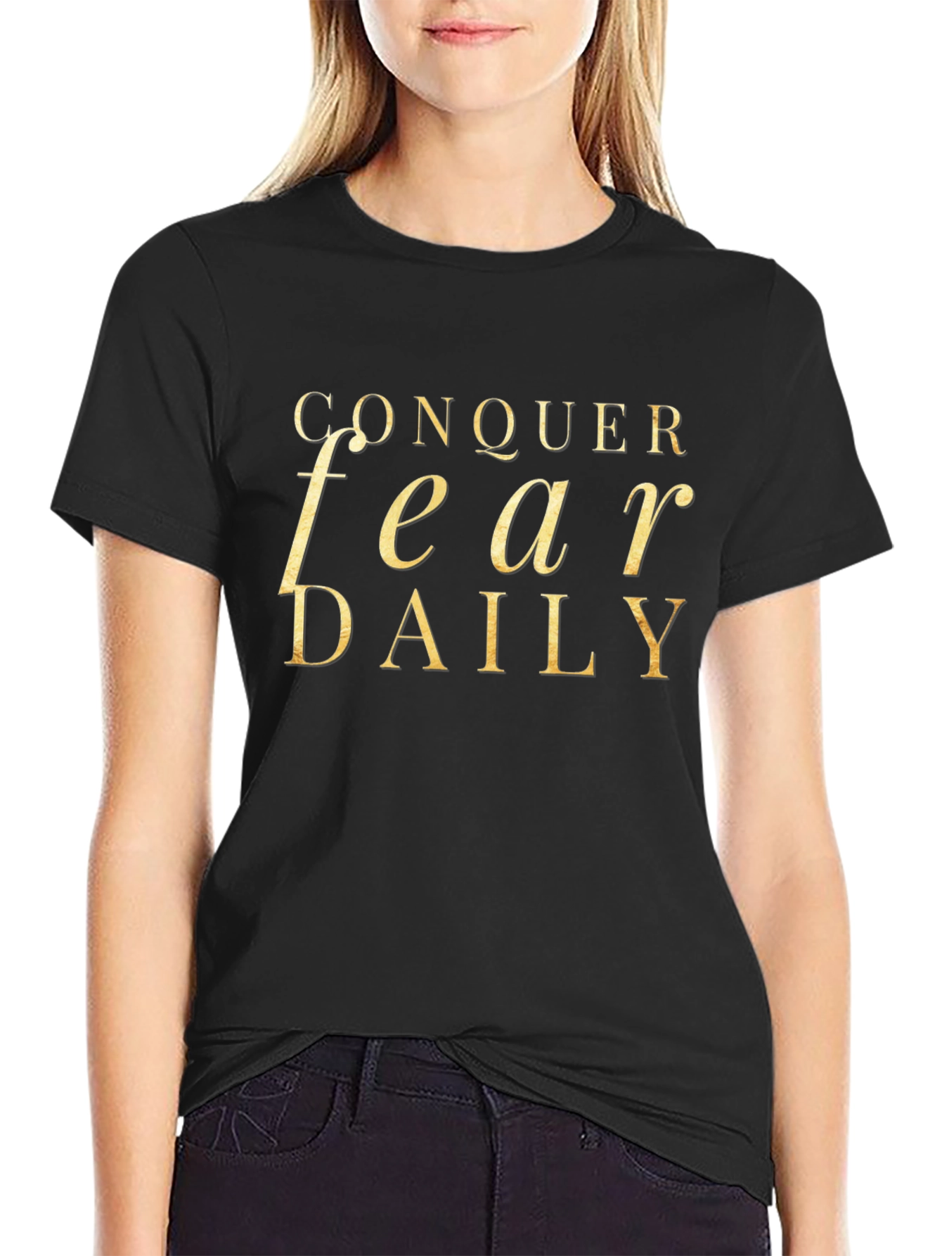 Conquer Fear Daily Graphic T-Shirt