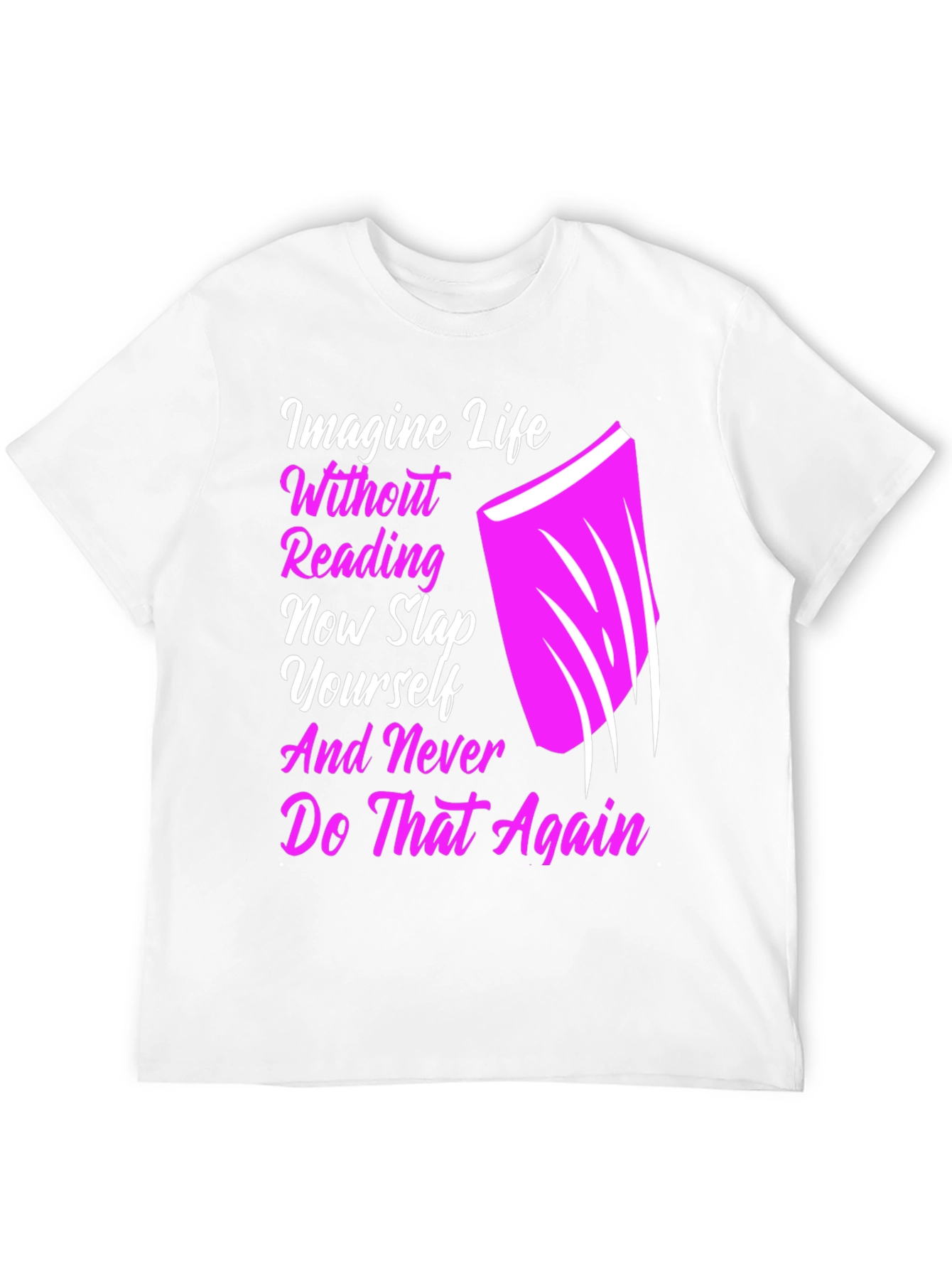Reading Slap Graphic Tee - Book Lover Shirt