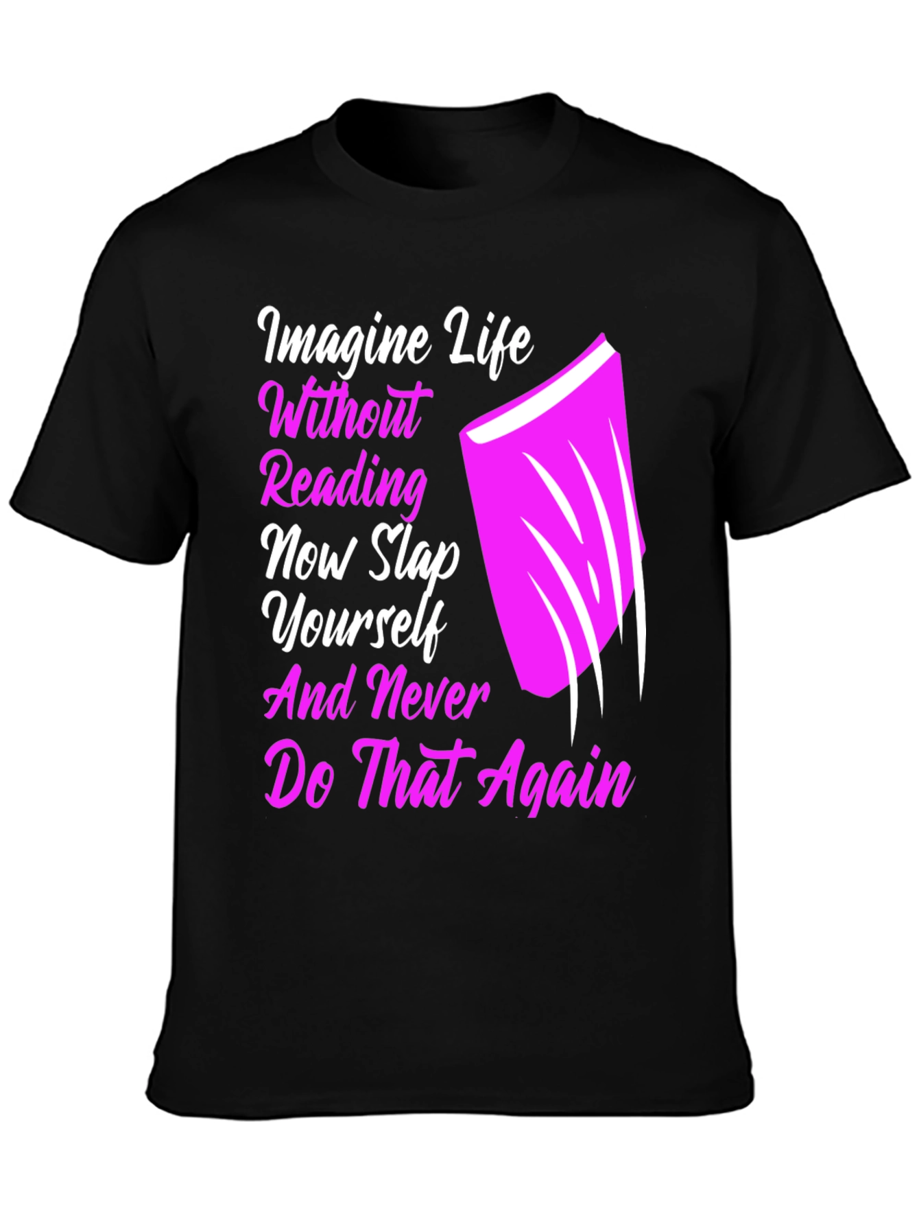 Reading Slap Graphic Tee - Book Lover Shirt