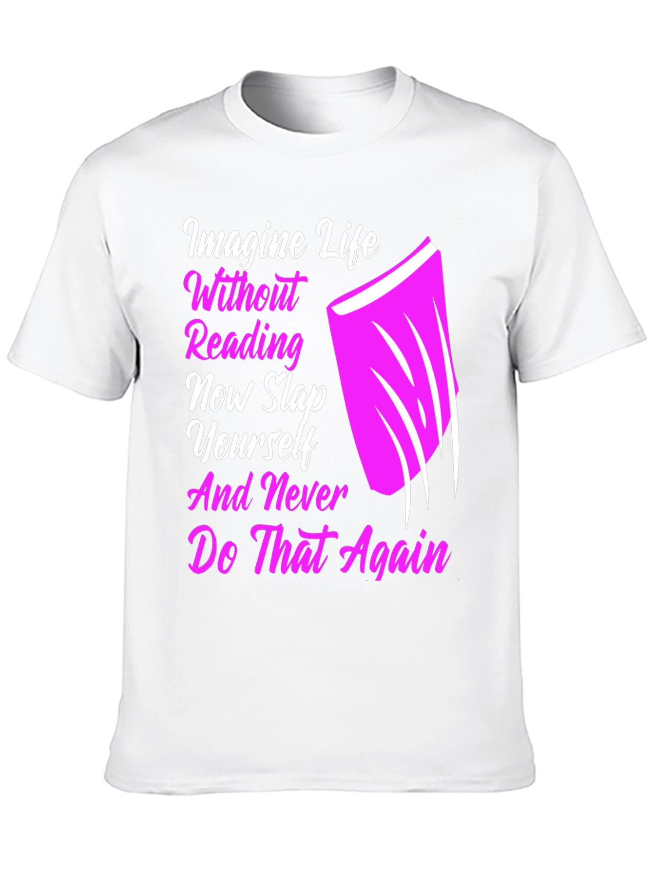 Reading Slap Graphic Tee - Book Lover Shirt