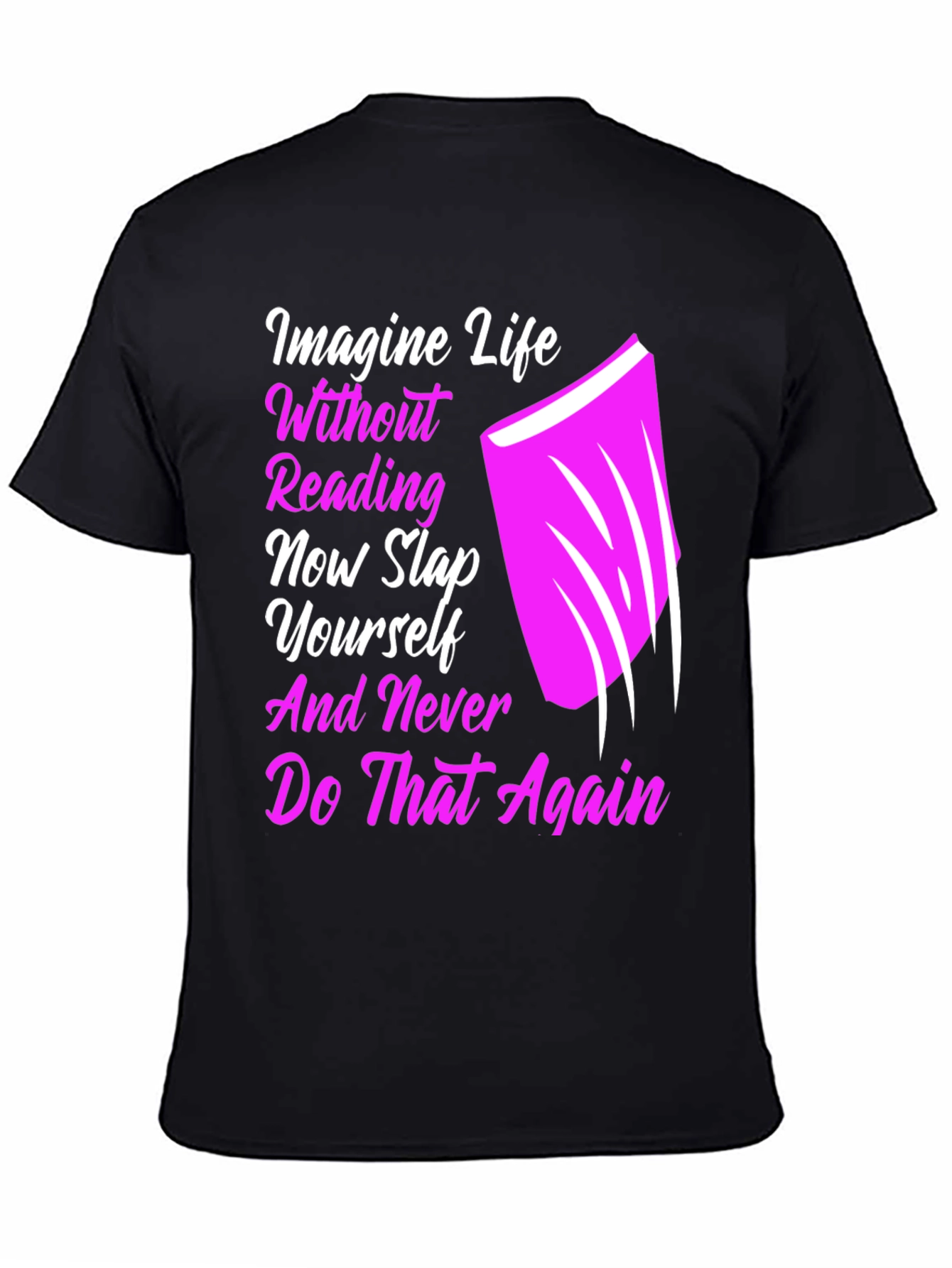Reading Slap Graphic Tee - Book Lover Shirt