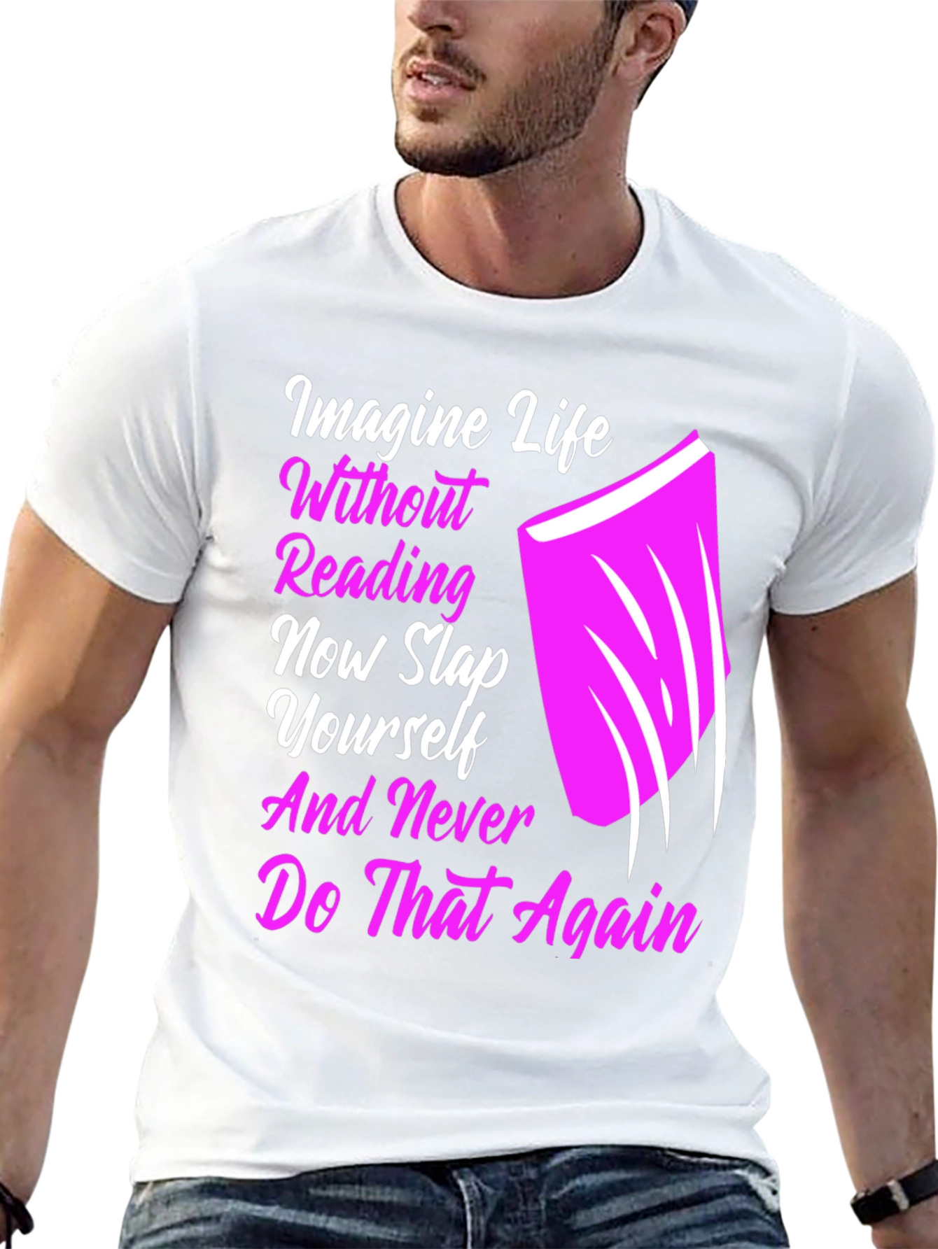 Reading Slap Graphic Tee - Book Lover Shirt
