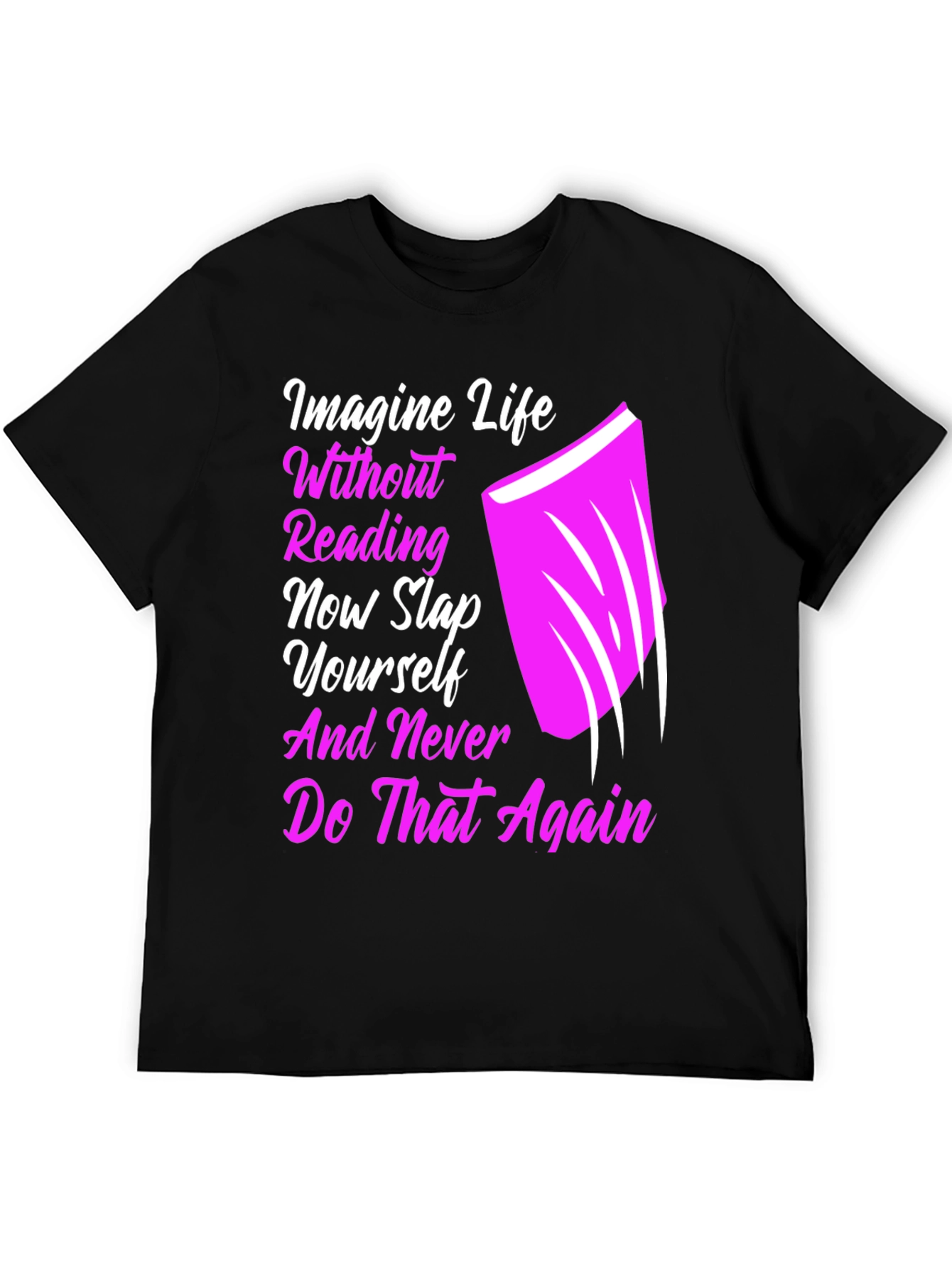 Reading Slap Graphic Tee - Book Lover Shirt