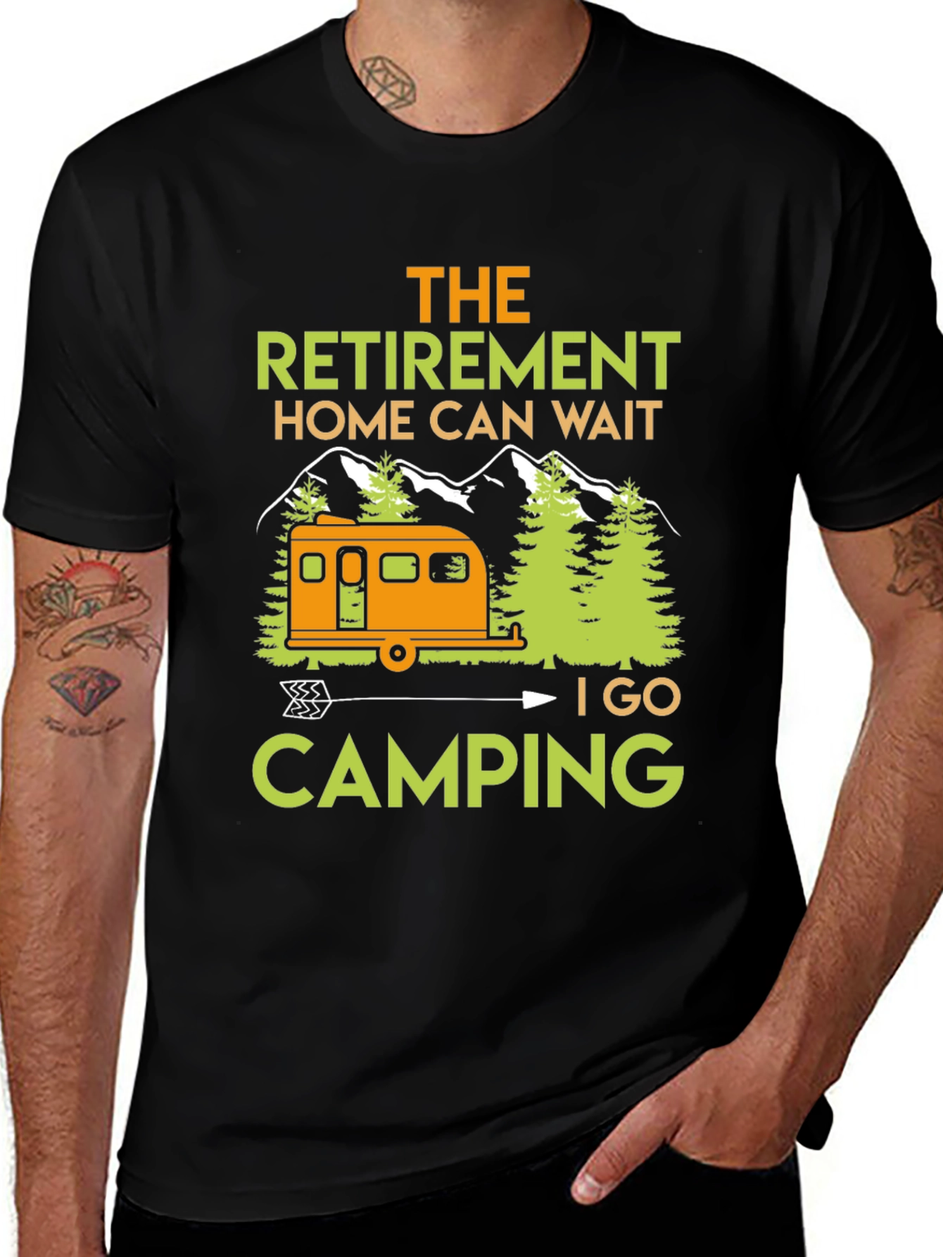 Camping Retirement T-Shirt: Home Can Wait