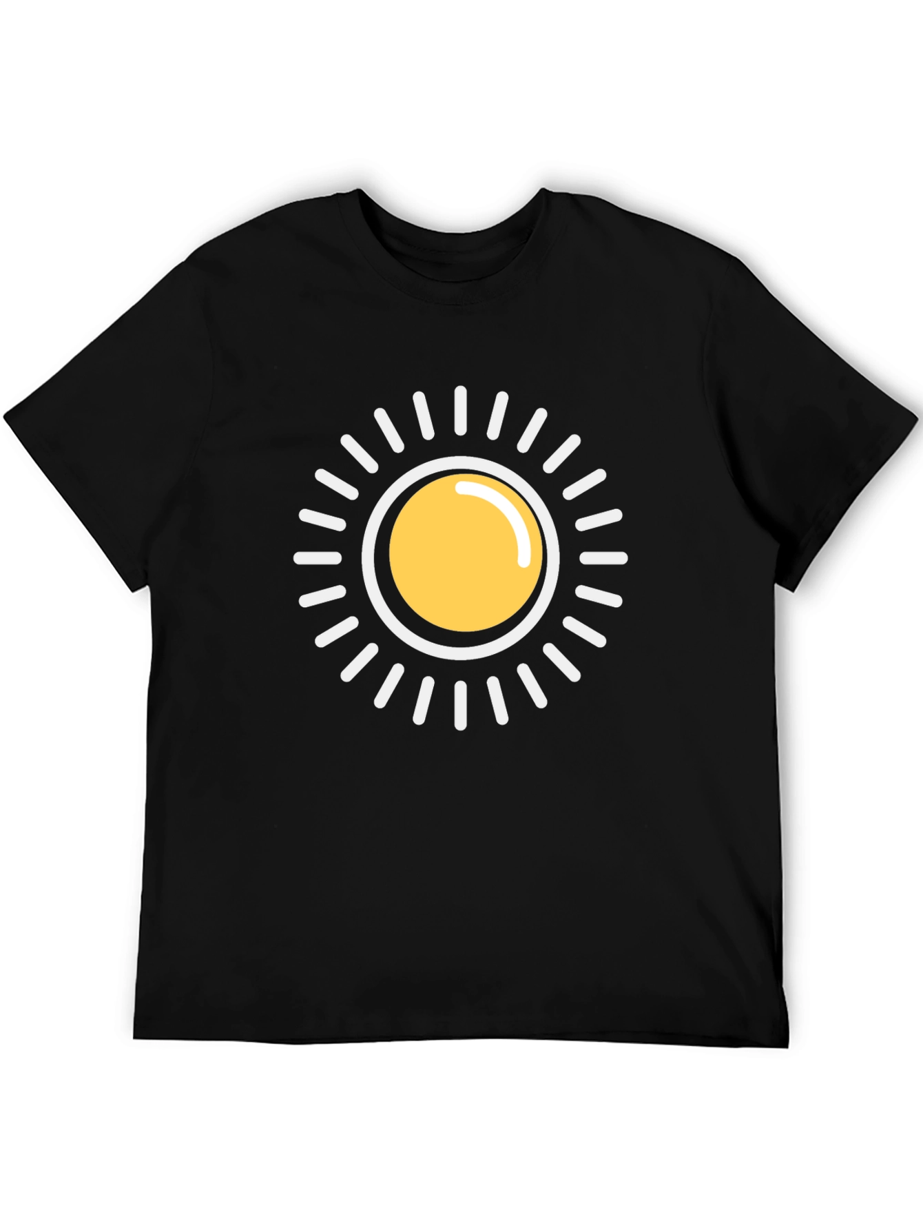 Radiant Sun Graphic Black T-Shirt