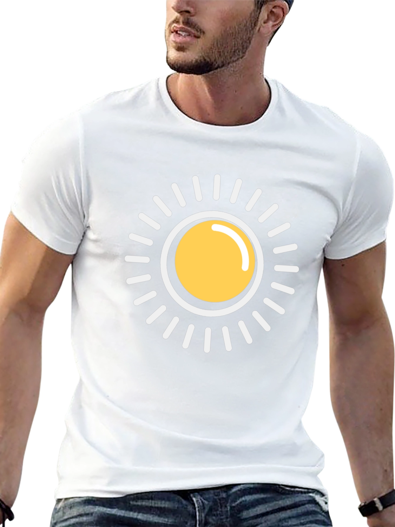 Radiant Sun Graphic Black T-Shirt