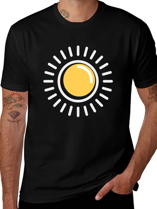 Radiant Sun Graphic Black T-Shirt