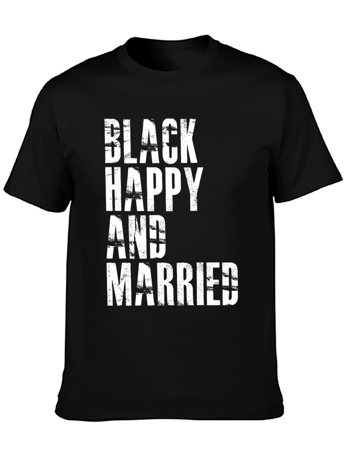 Black Happy & Married Graphic Tee